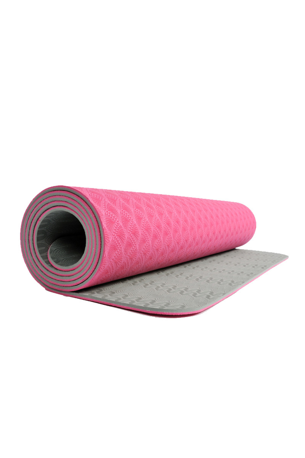 TPE-600 Yoga Mat Pilates Mat Exercise and Sports Mat 6mm - Red