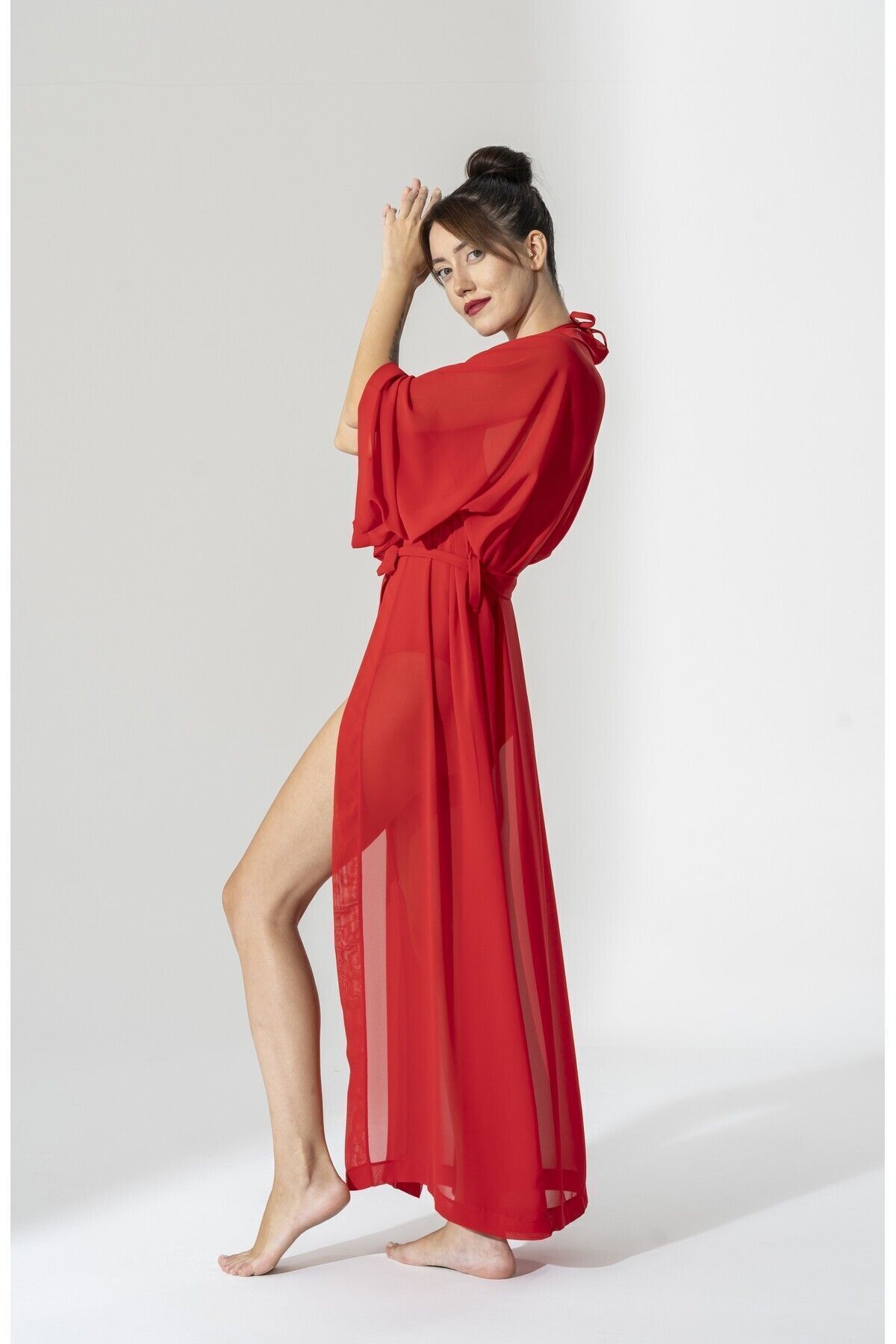 BEJ DOKU-CHIFFON PAREO & KIMONO 6