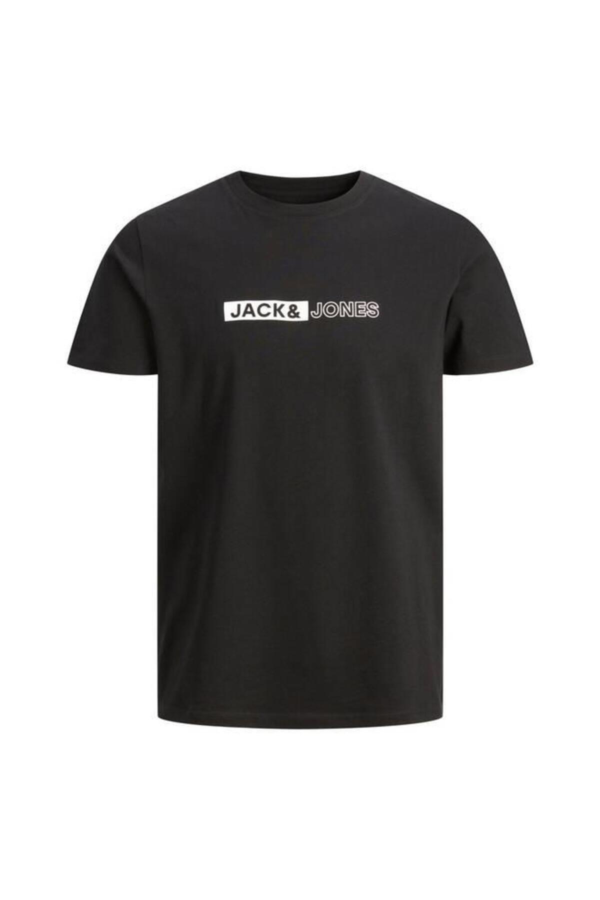 تیشرت مردانه مشکی جک اند جونز | 3YETSBS34396SIY اورجینال - تصویر 3
