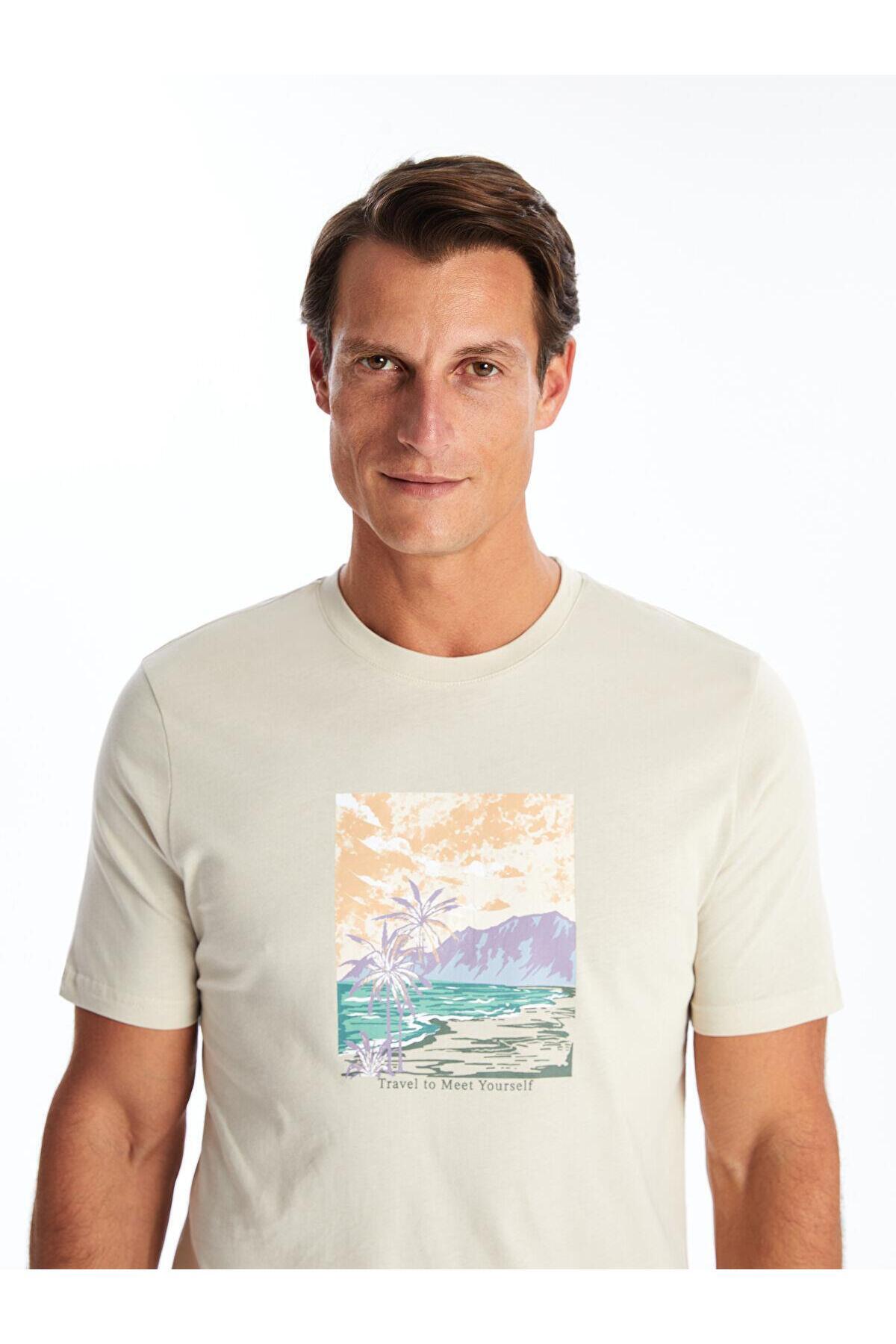 تیشرت مردانه بژ ال سی وایکیکی | S4GN26Z8 اورجینال - تصویر 3