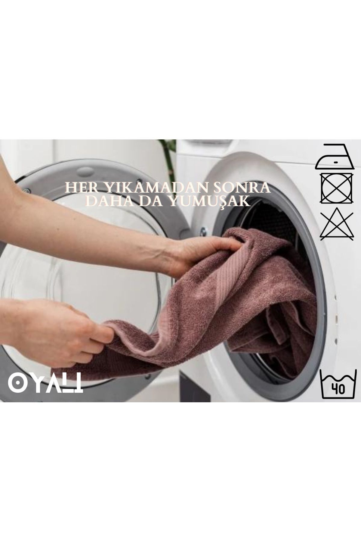 OYALI-8 Piece 100% Cotton Dowry Borzo Set - Hand Face Bath Towel Set for Women and Men 2