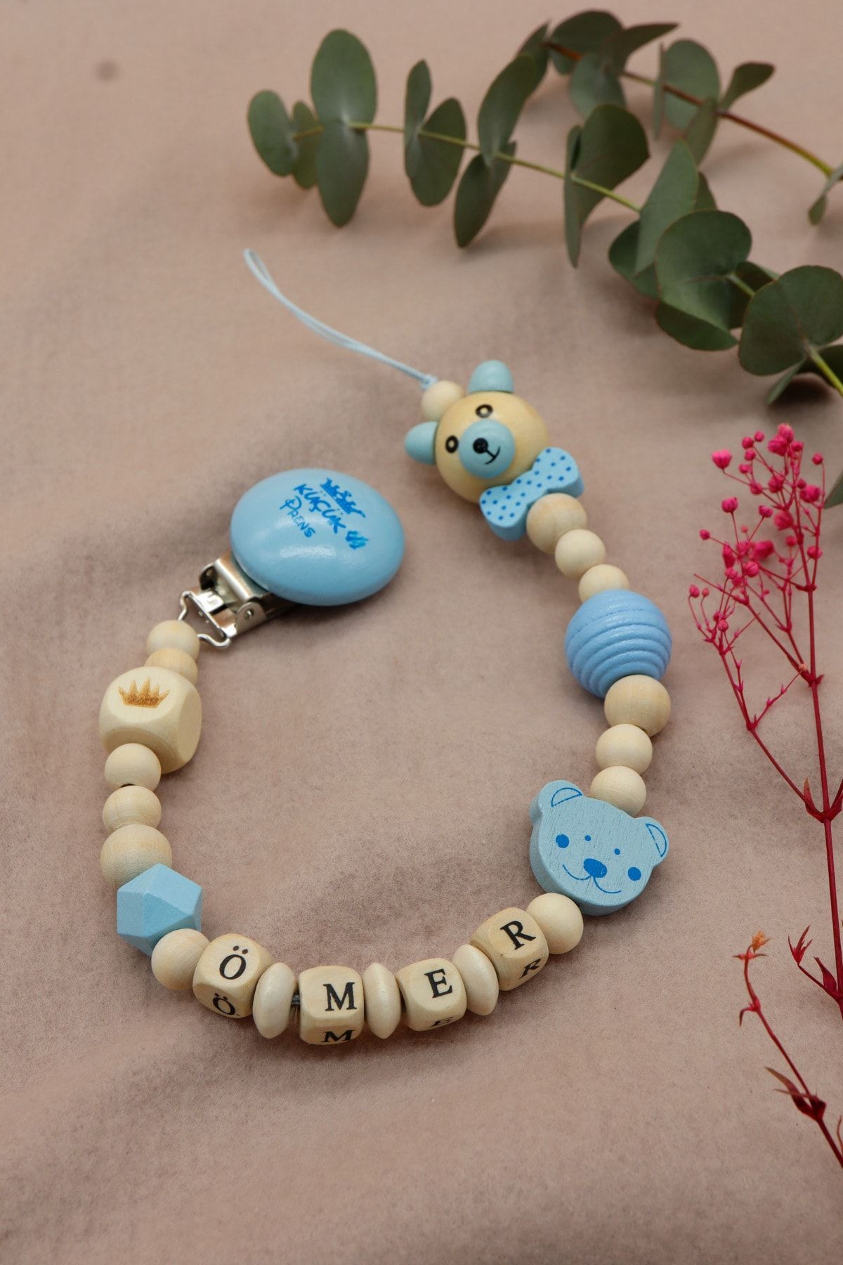 lilamtasarım %100 Doğal Ahşap Ürünlerden Bebek Emzik Zinciri fotoğrafı 3 (önizleme)