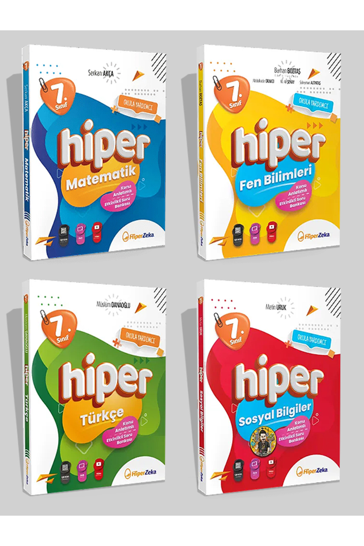 Hiper Zeka Yayınları 2025 7. Sınıf Hiper 4'lü Konu Anlatımlı