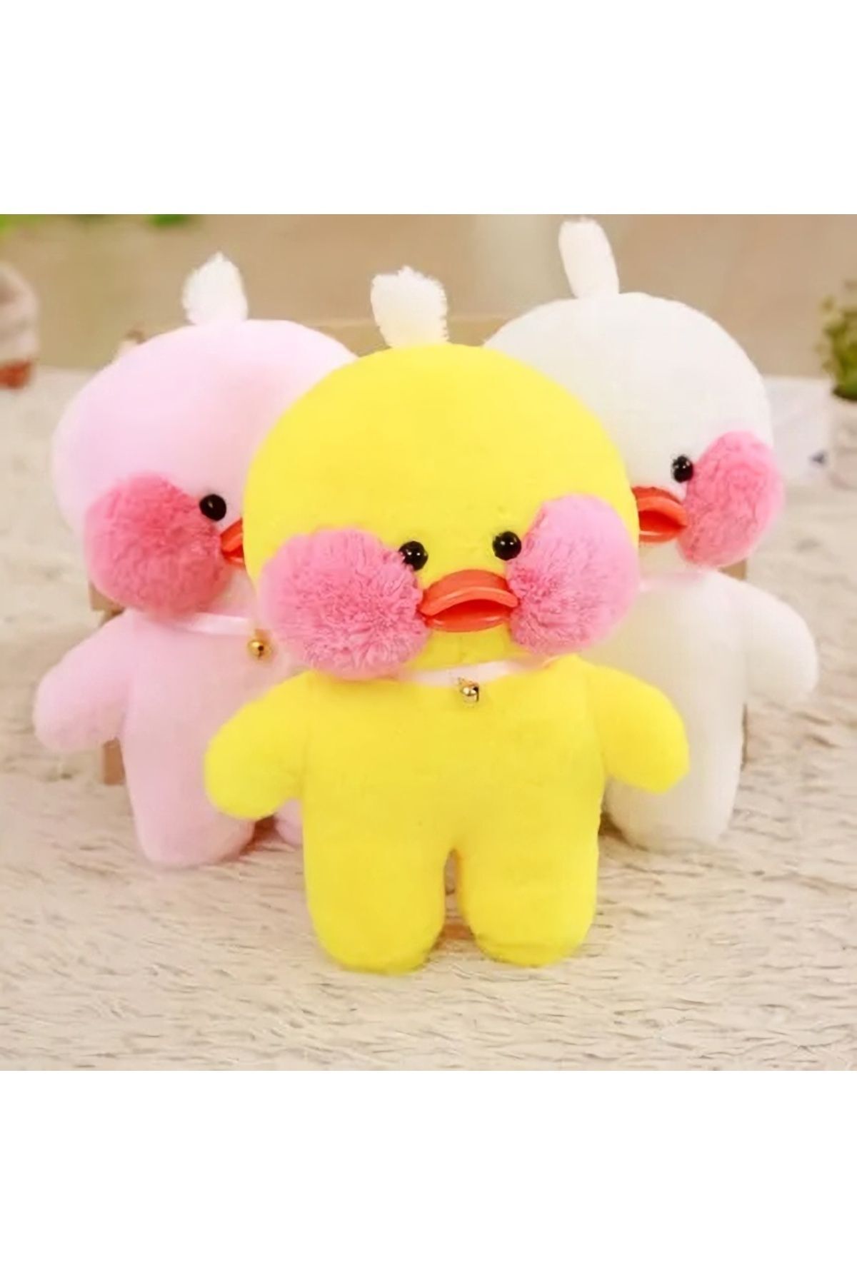 DuruToys Karikatür Lalafanfan 30cm Ördek Civciv Peluş Oyuncak Doğum Günü Hediyesi