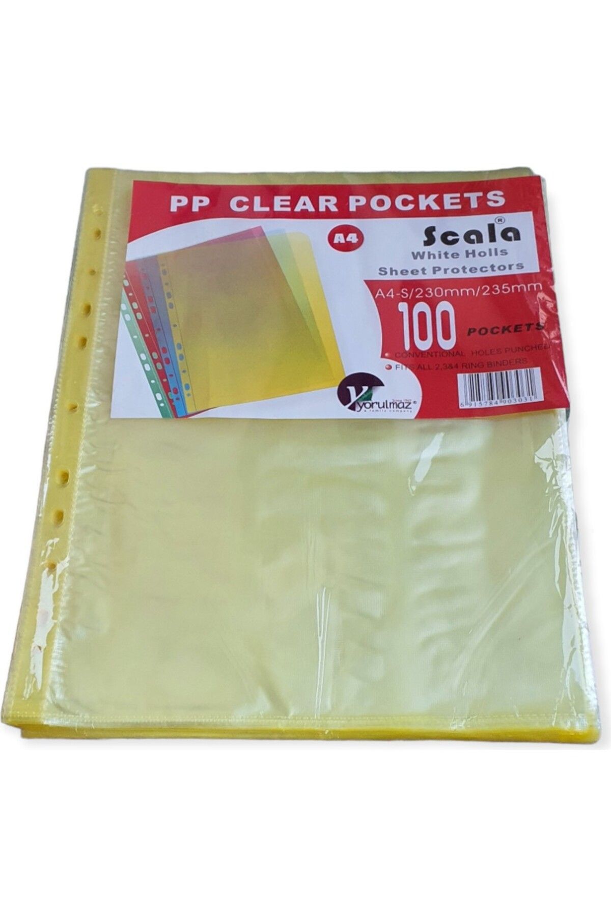 Polin-A4 Thin Bag File - Transparent Color, Pack of 100 2