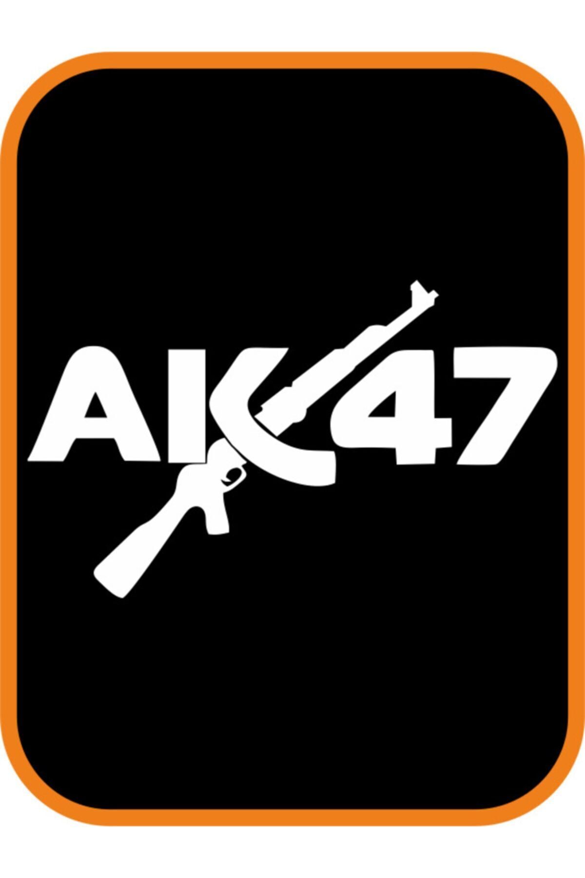 EYBA STİCKER Ak47 Keleş Oto Sticker Motor Sticker 20x12 Cm Beyaz ...