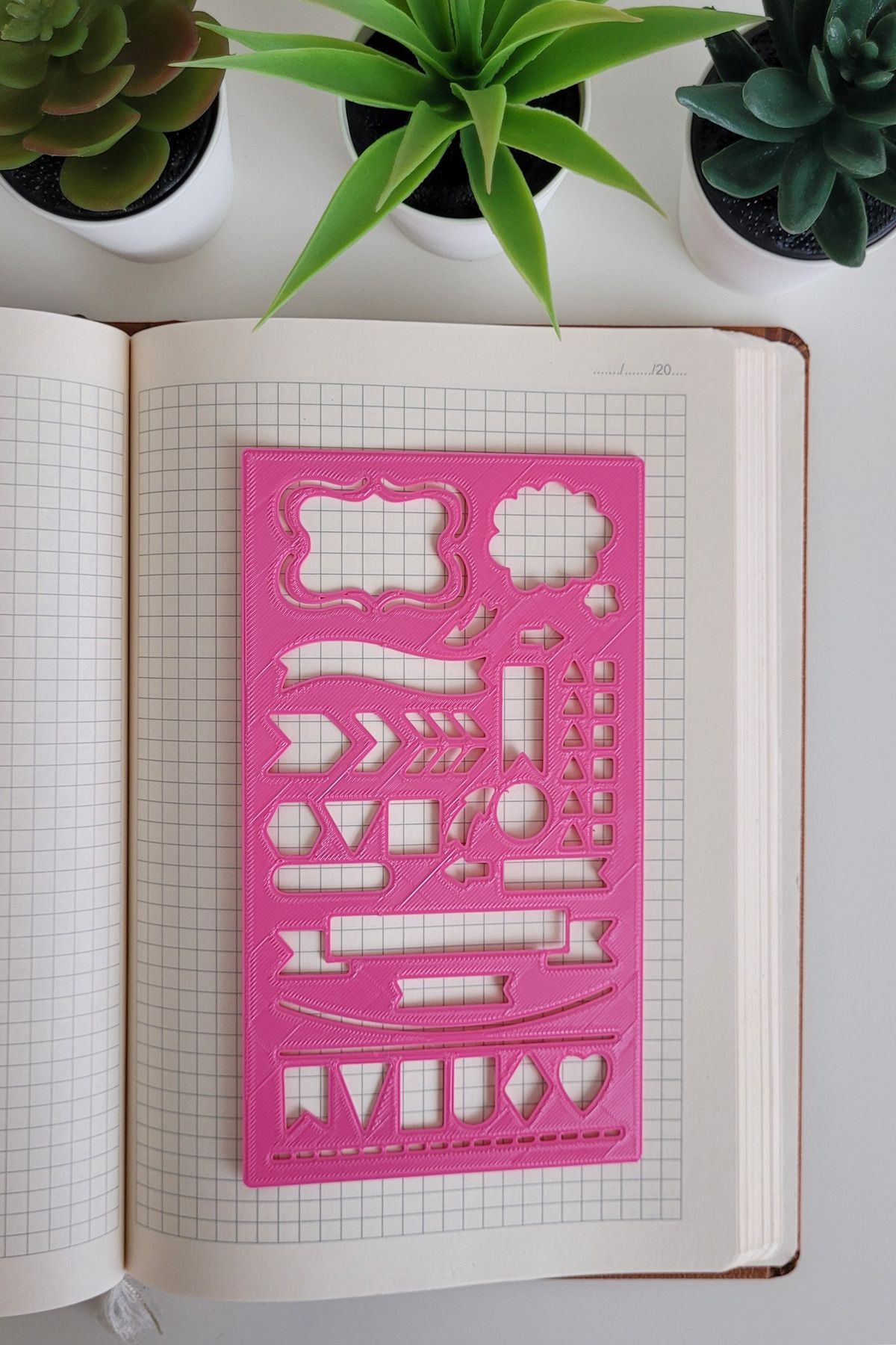 Karmelom Studio-Bullet Journal Arrow Routing Detailed Template Ruler 2