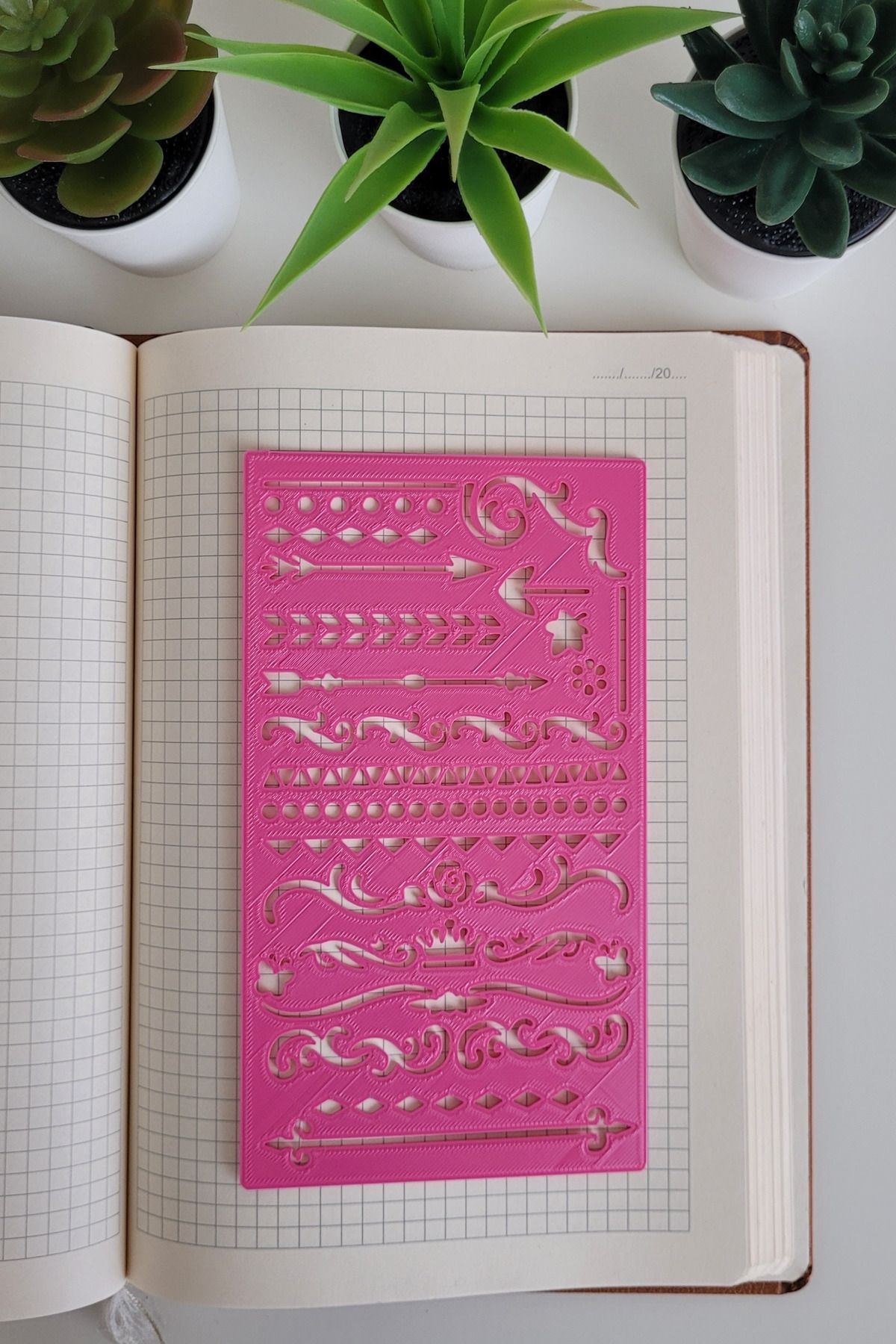 Bullet Journal Süsleme Şablon Cetvel - 2
