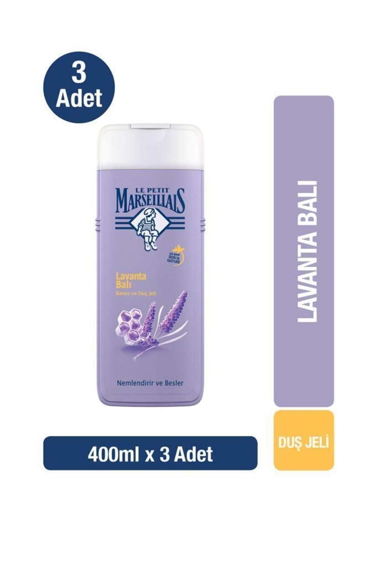 ژل دوش عسل اسطوخودوس 400 میلی لیتر Le Petit Marseillais