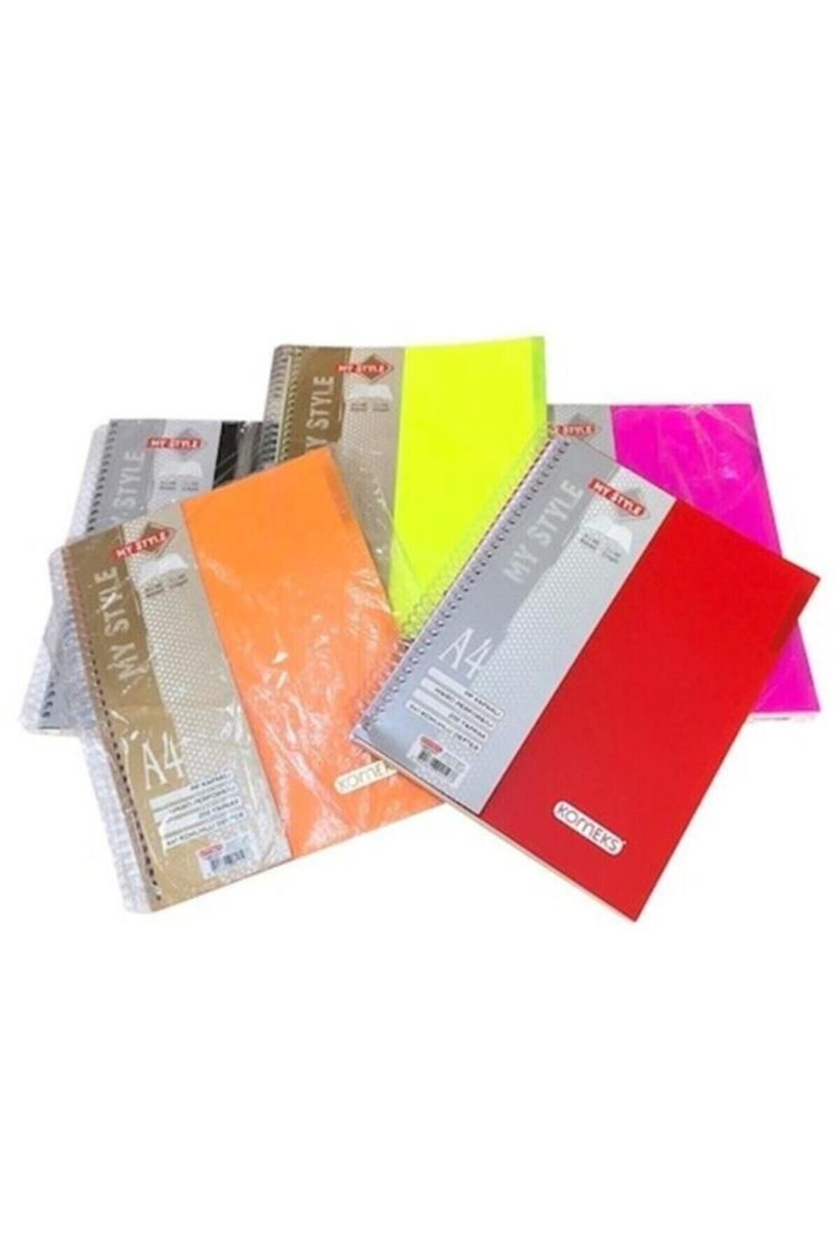 Komeks Caiet A4 Cu Spirală - 2 2 Separatoare, Copertă Din Plastic Cu Linii În Carouri, 120 Yp - Mărime unică