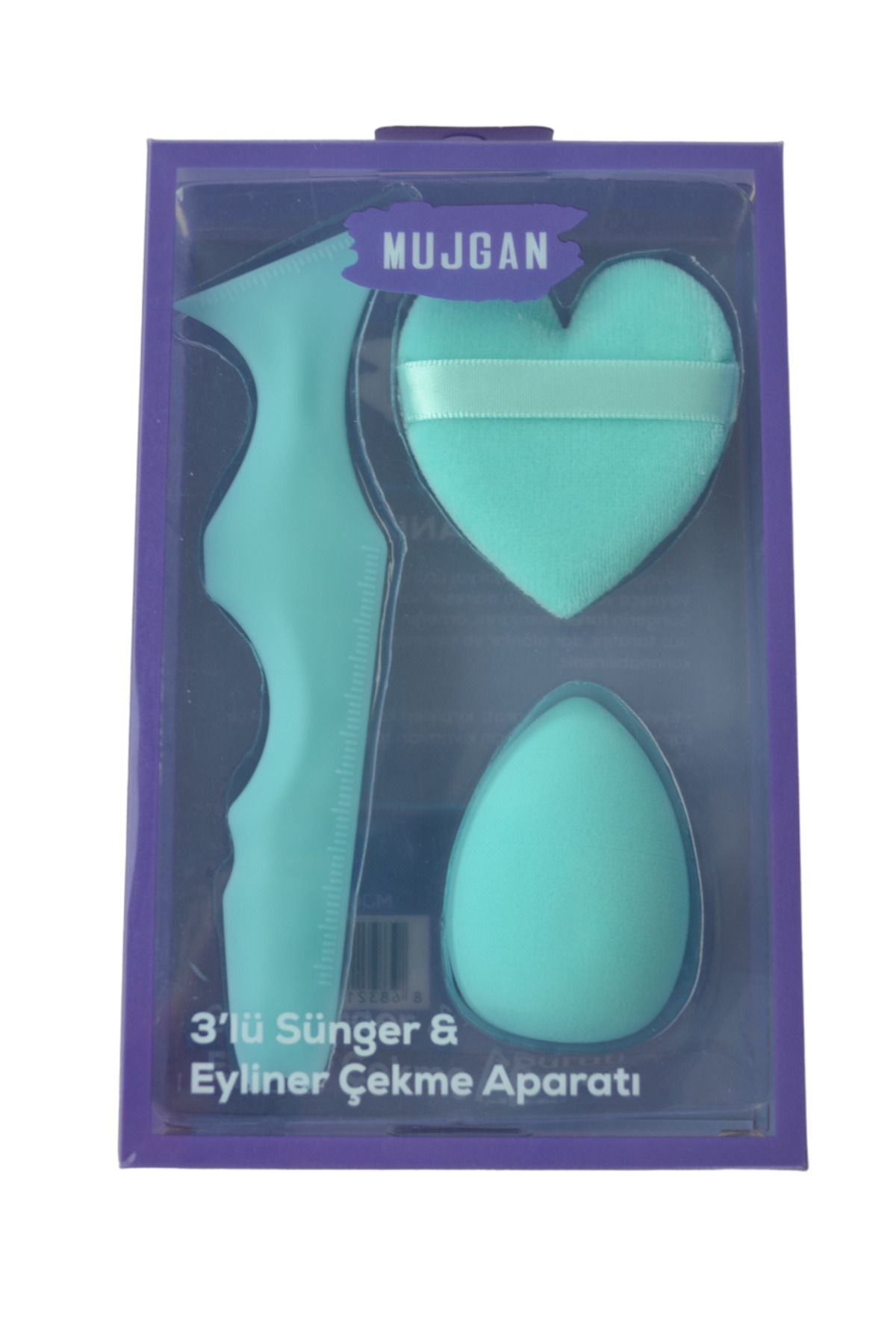 ست دستگاه خط چشم اسفنجی آرایش 3 عددی MUJGAN