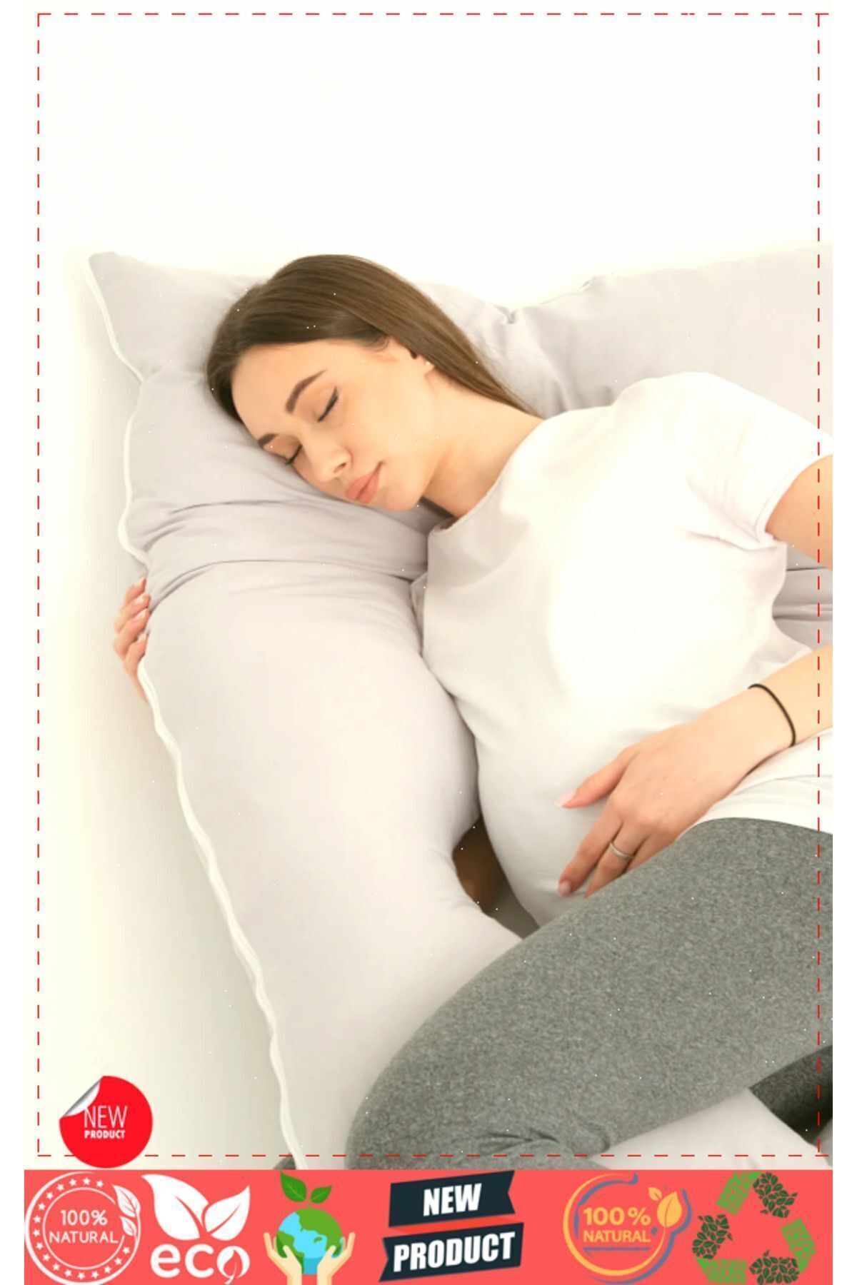 OMZ Hamile Yastığı Hamile Uyku Yastığı Hamile Oturma Destek Minderi Hamile Uyku Yastıgi Hamile Yastıgi fotoğrafı 4 (önizleme)