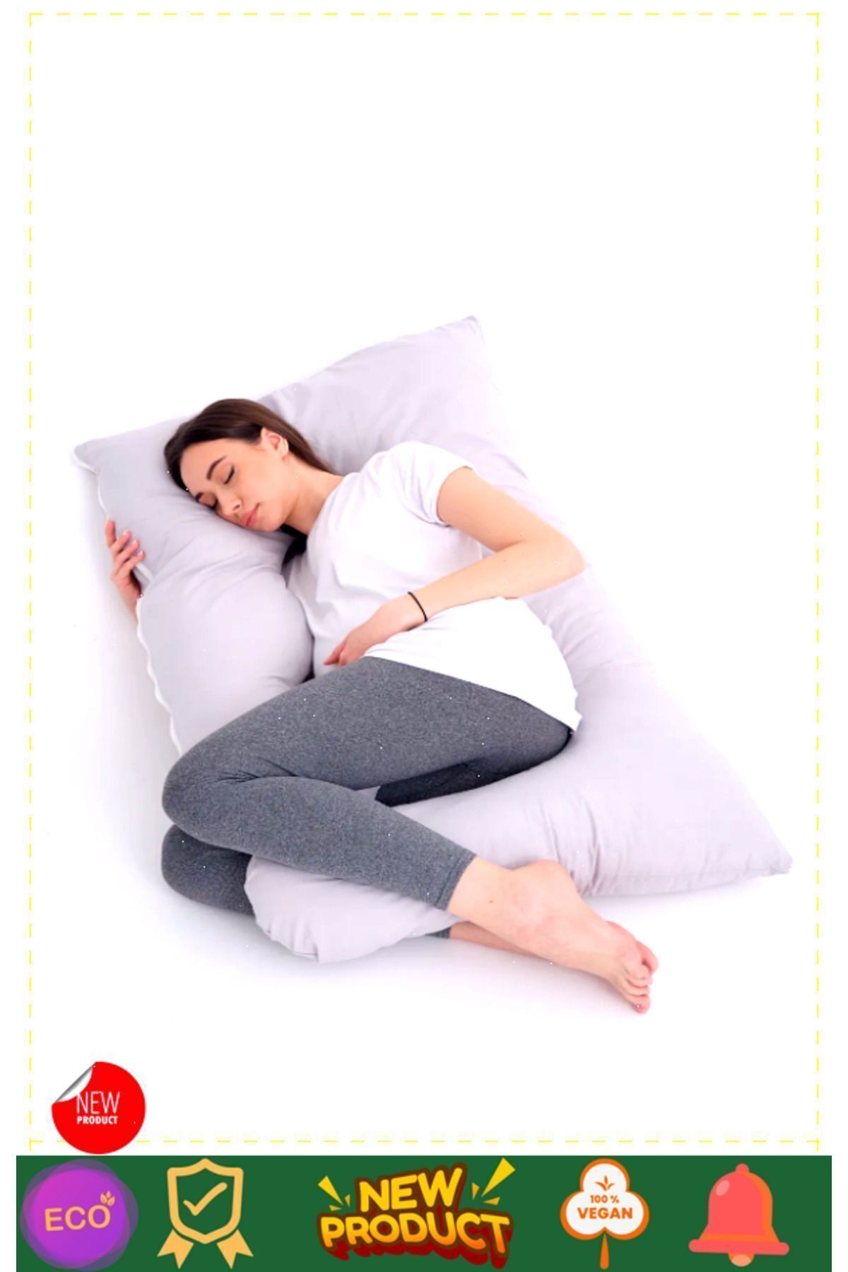 OMZ Hamile Yastığı Destekli Emzirme Minderi Bacak Arası Yastıgı Hamile Uyku Yastıgi Hamile Yastıgi fotoğrafı 3 (önizleme)