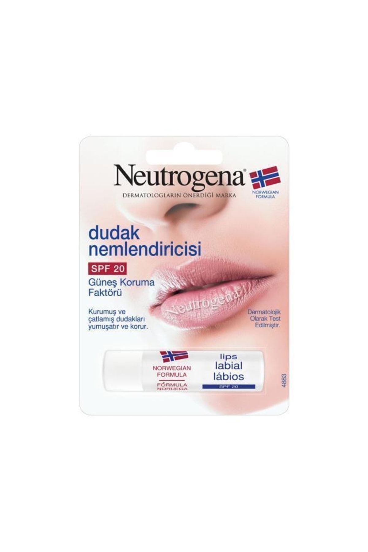 مرطوب کننده لب با فرمول نروژی با فاکتور محافظت در برابر آفتاب (SPF 20) Neutrogena