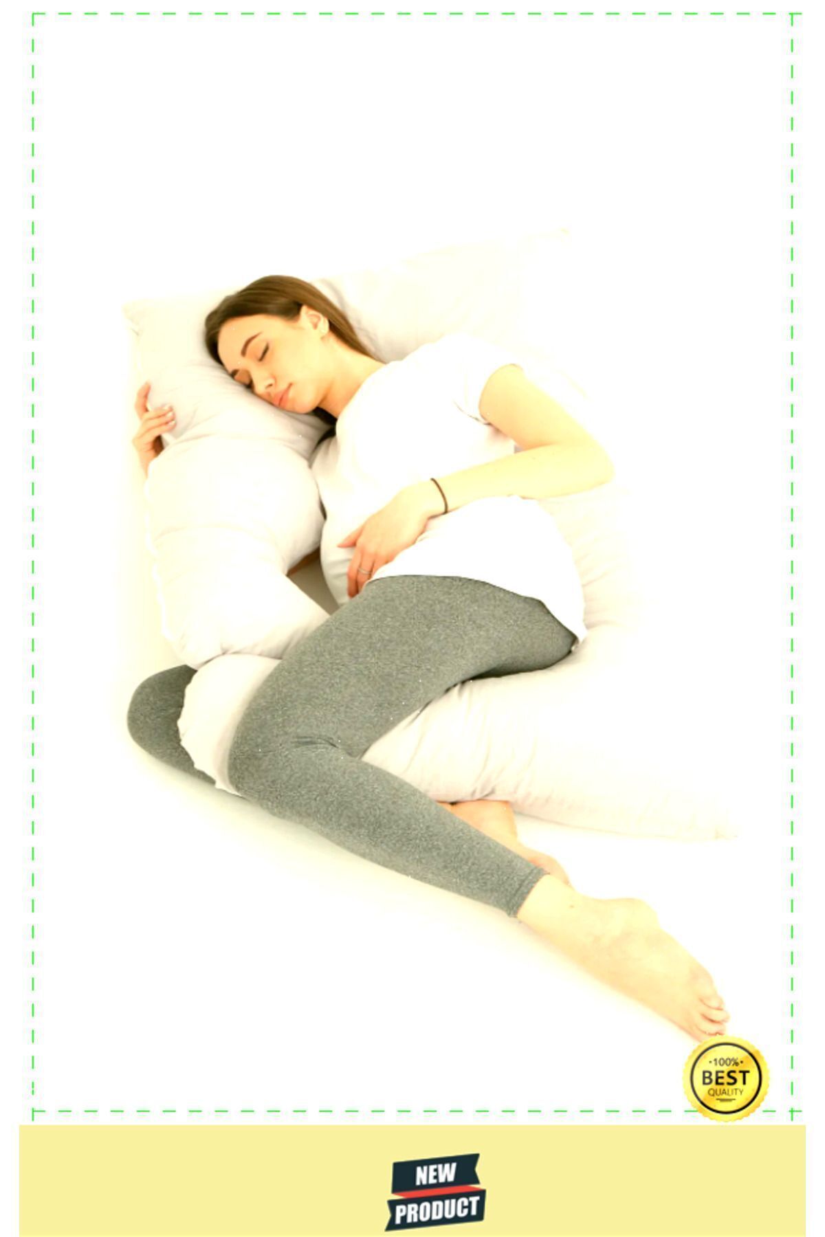 OMZ Hamile Yastığı Sarılma Yastığı Çok İşlevli Büyük Yastık fotoğrafı 5 (önizleme)