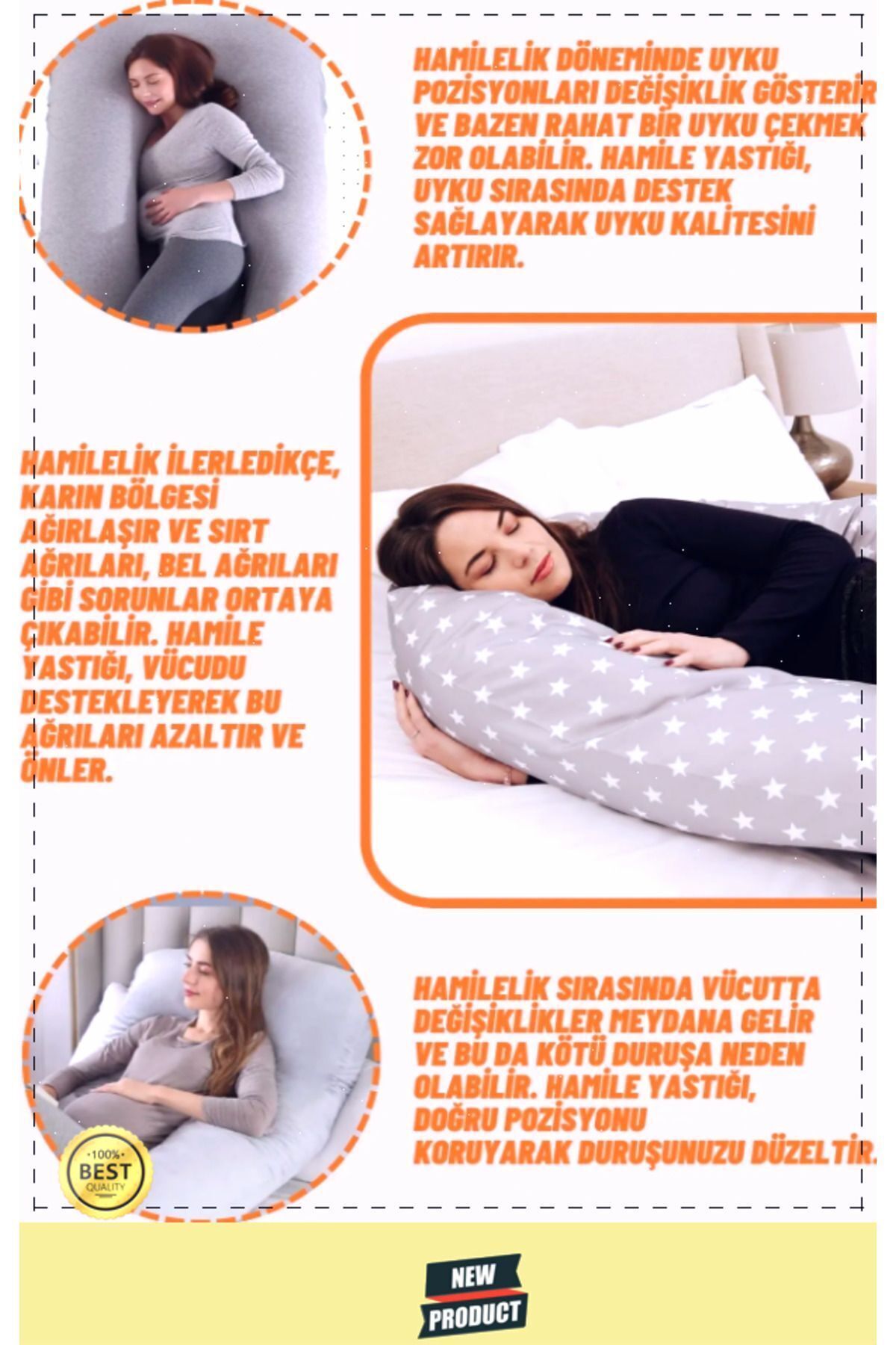 OMZ Hamile Yastığı Destekli Emzirme Minderi Bacak Arası Yastıgı fotoğrafı 2 (önizleme)