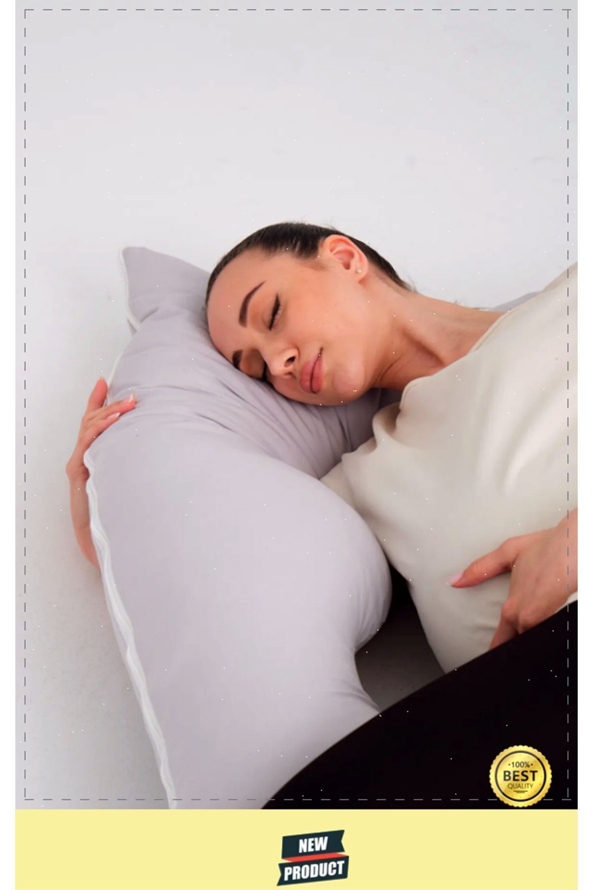 OMZ Hamile Yastığı Destekli Emzirme Minderi Bacak Arası Yastıgı fotoğrafı 5 (önizleme)