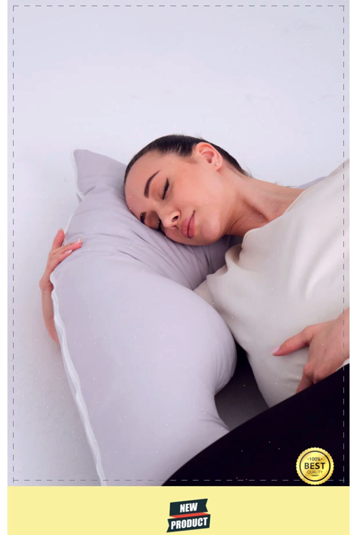 OMZ Destekli Gebelik Uyku Minderi Hamile Yastığı fotoğrafı 4 (önizleme)