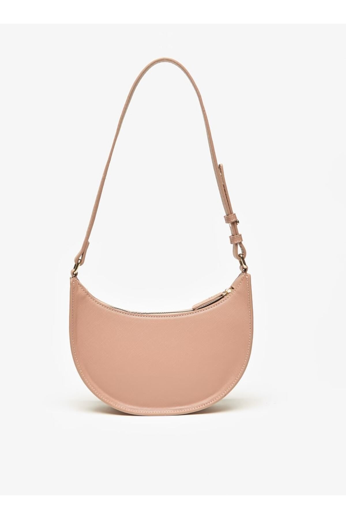 Flora Bella by Shoexpress-Flora Bella Solid Hobo Bag with Adjustable Handle and Zip Closure 3