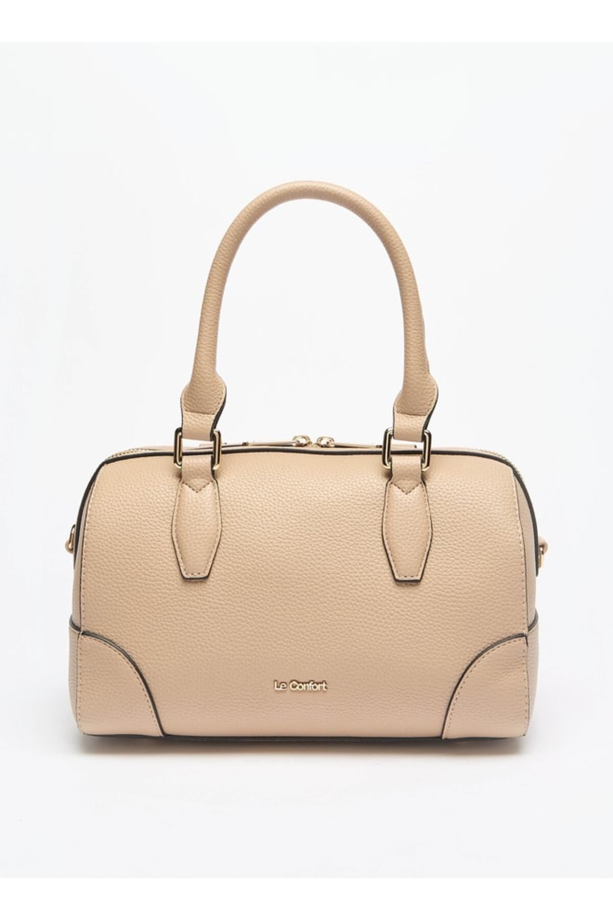 Le Confort-Textured Duffle Bag with Zip Closure and Double Handle 3
