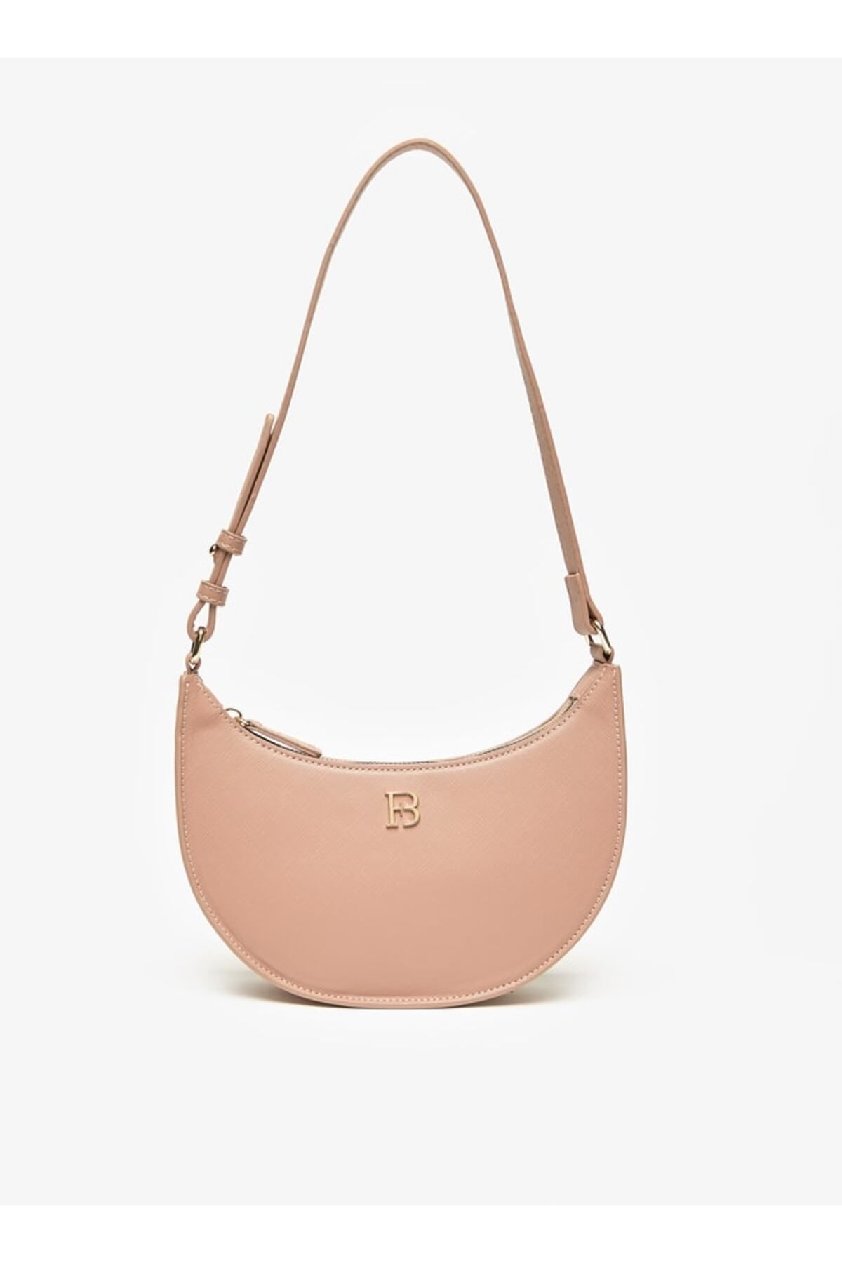 Flora Bella by Shoexpress-Flora Bella Solid Hobo Bag with Adjustable Handle and Zip Closure 1