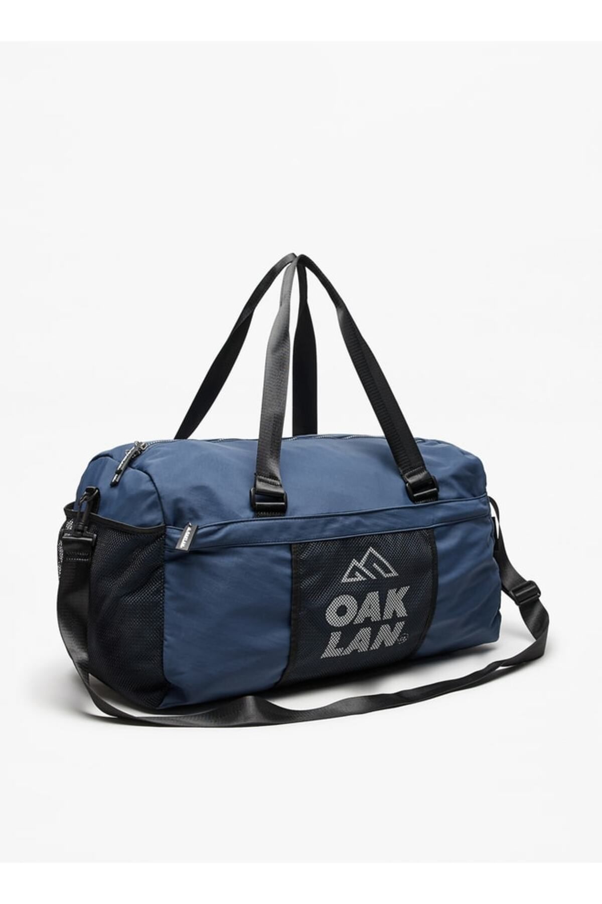 Oaklan by Shoexpress-Logo Print Duffel Bag with Adjustable Strap and Zip Closure 2