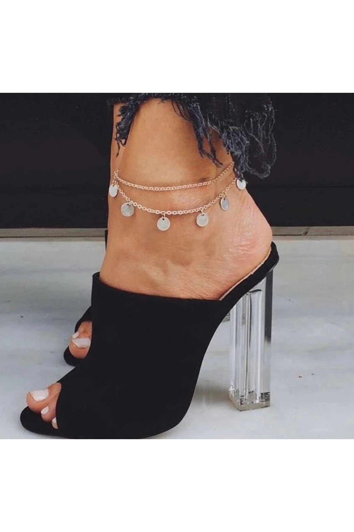 pop up store Gümüş Renk Para Detay Ikili Halhal