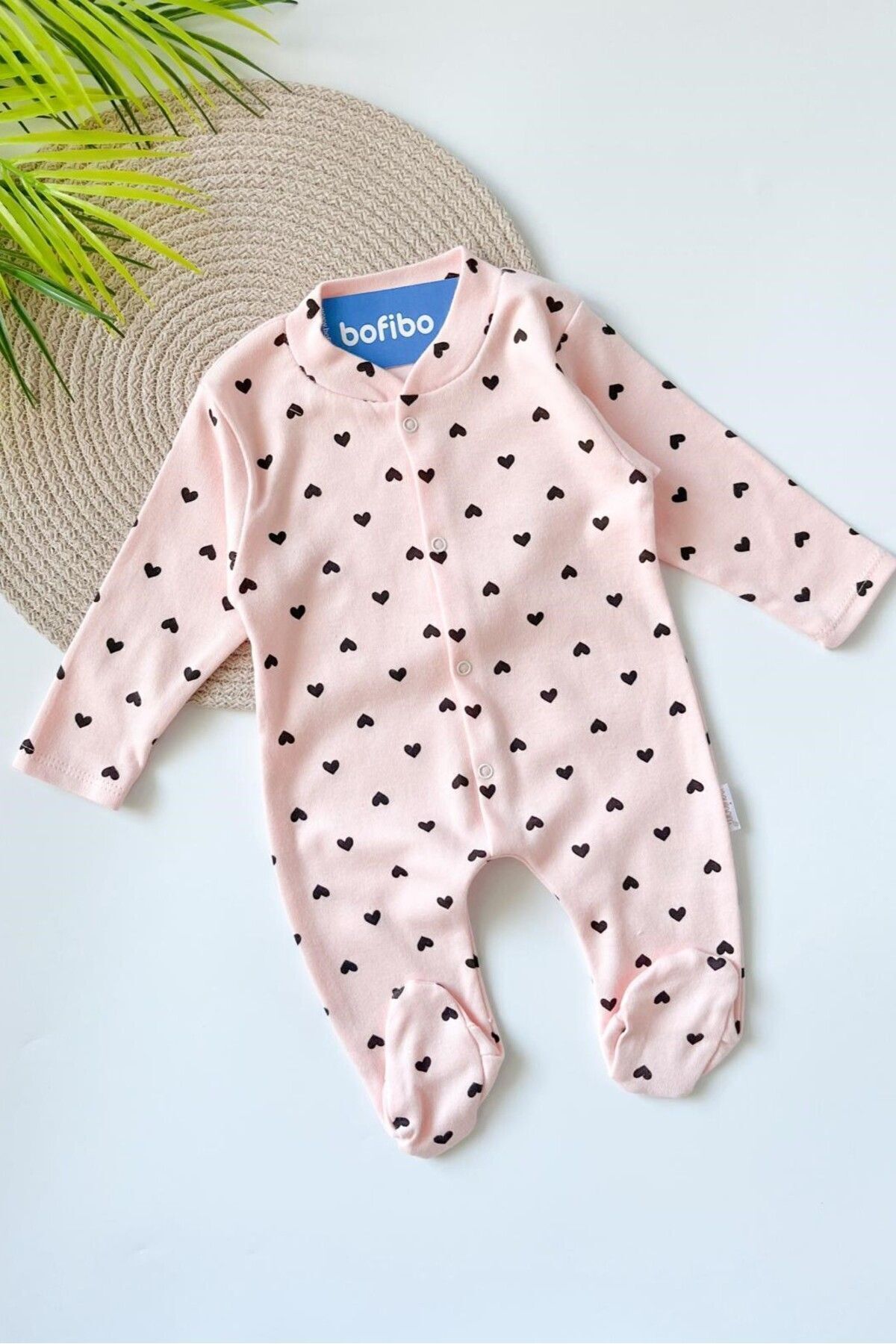 بادی نوزادی دخترانه صورتی Bofibo | bfb1.0004.01.1 اورجینال - تصویر 3