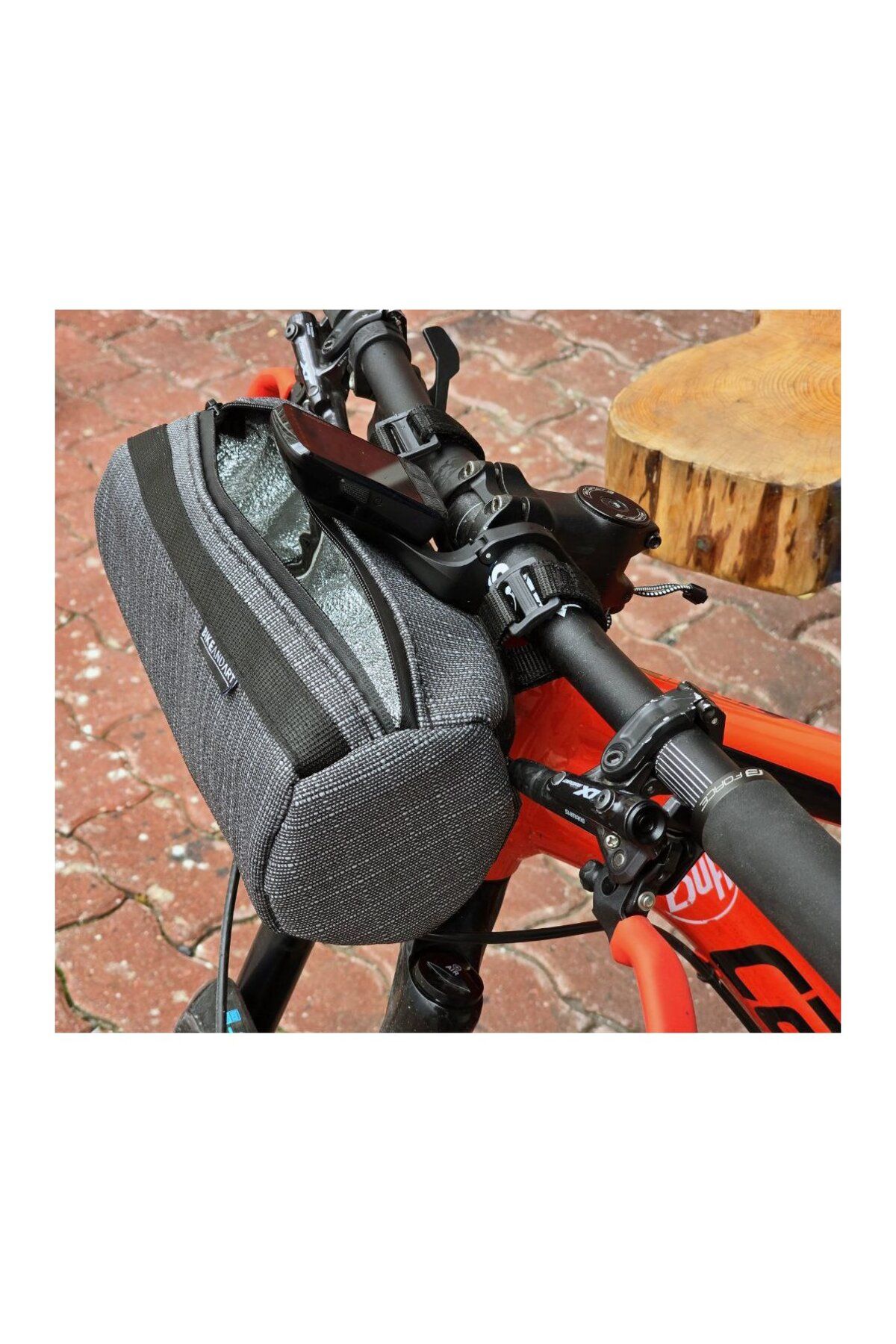 Bike And Art-E-Bike Gravel Road - Bicycle Cylinder and Handlebar Bag 2