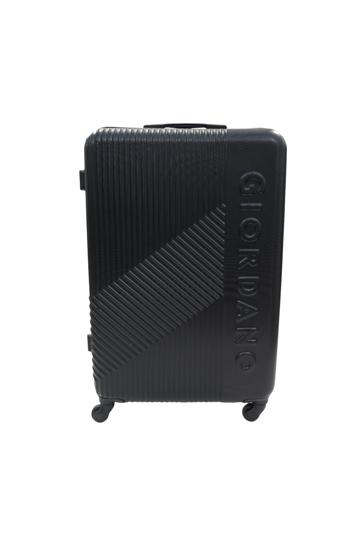 Giordano-Logo Large Suitcase Black, ABS Hard Shell Lightweight Durable Secure Number Lock. 1