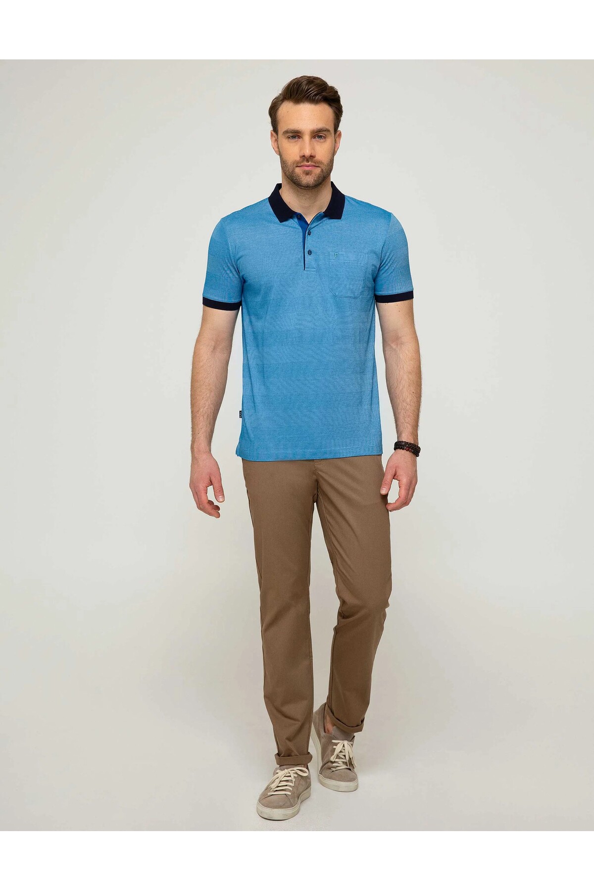 تیشرت یقه پلو مردانه راسته آستین کوتاه | پیر کاردین Pierre Cardin 573054 - تصویر 2