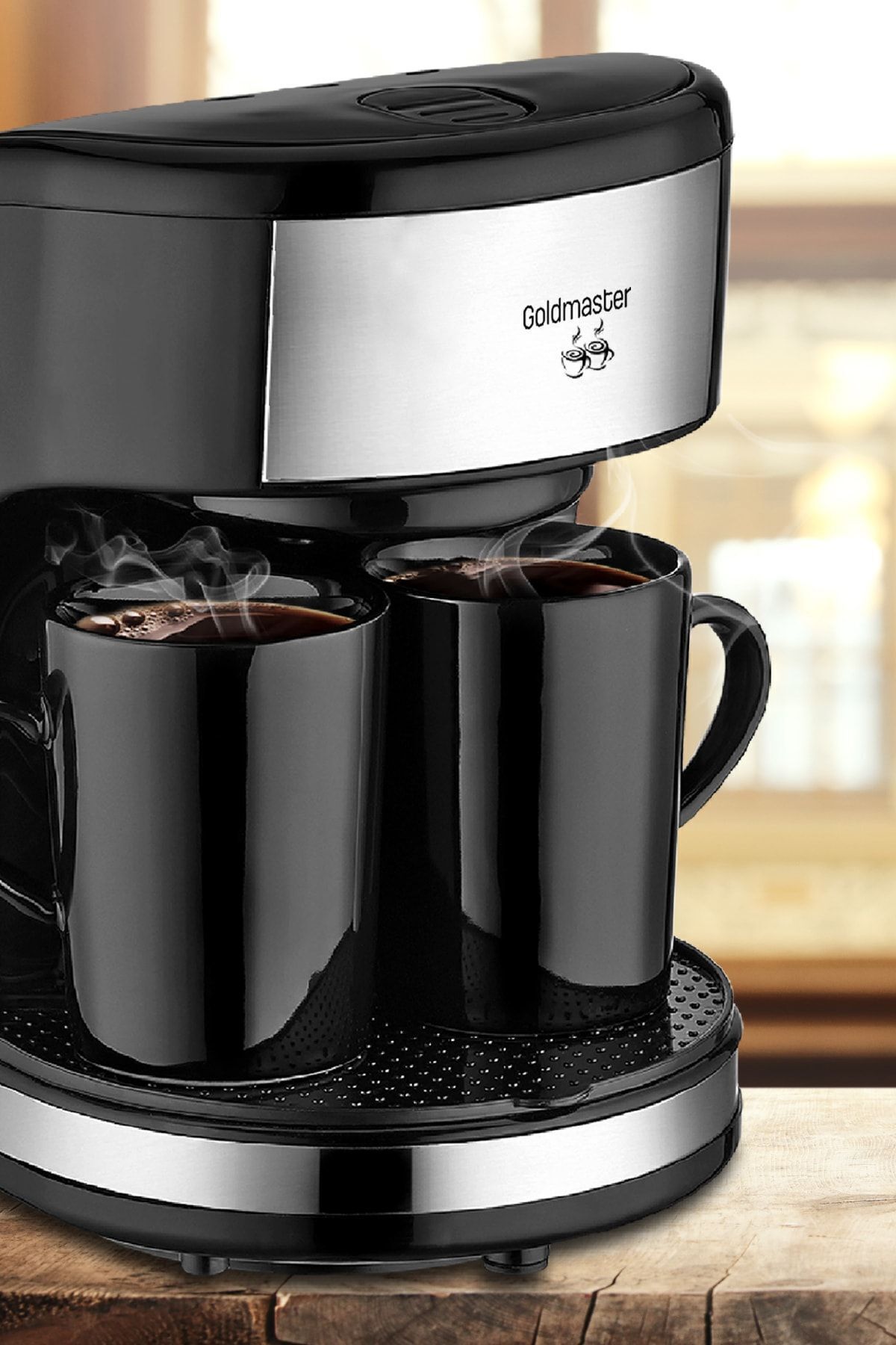 GOLDMASTER-Ömrüm Washable Filter, Double Cup, Special Brewed Filter Coffee Machine 6