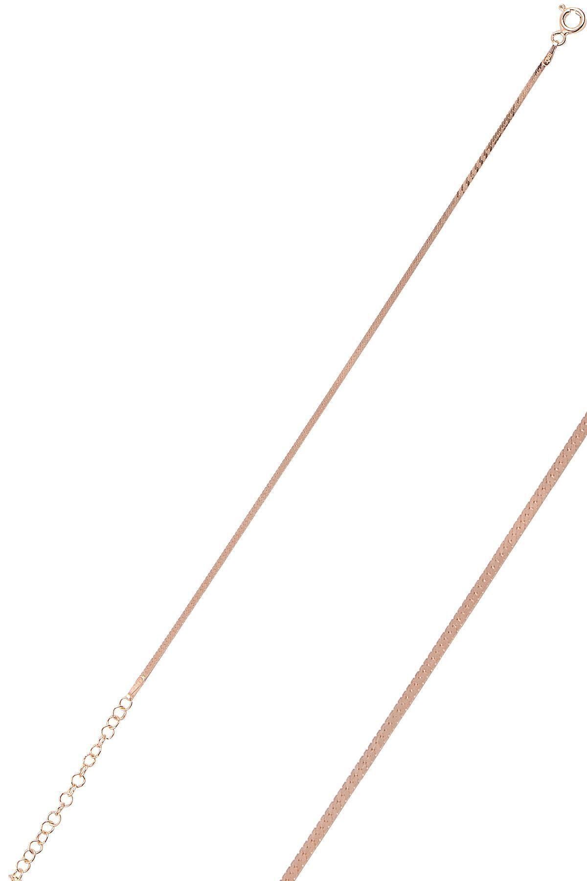 Söğütlü Silver Gümüş Rose 1,4 Mm Kalınlığında Italyan Yassı Bileklik Sgtl10096rose