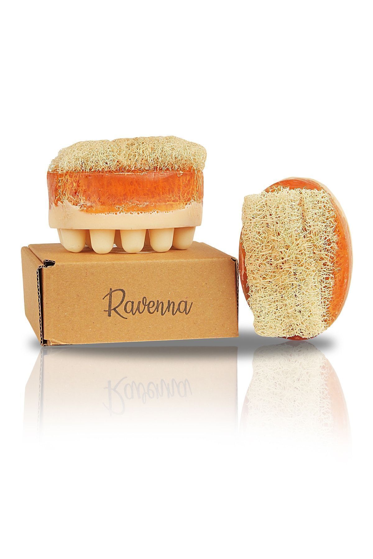 صابون ماساژ عسل و شیر فیبر کدو تنبل طبیعی 130 گرم RAVENNA