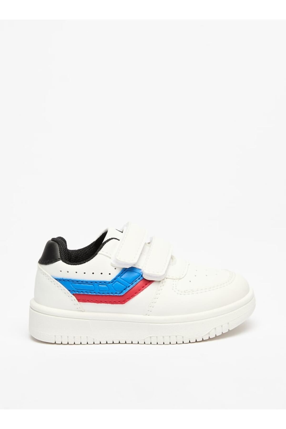 LBL by Shoexpress-Panelled Sneakers with Hook and Loop Closure 3