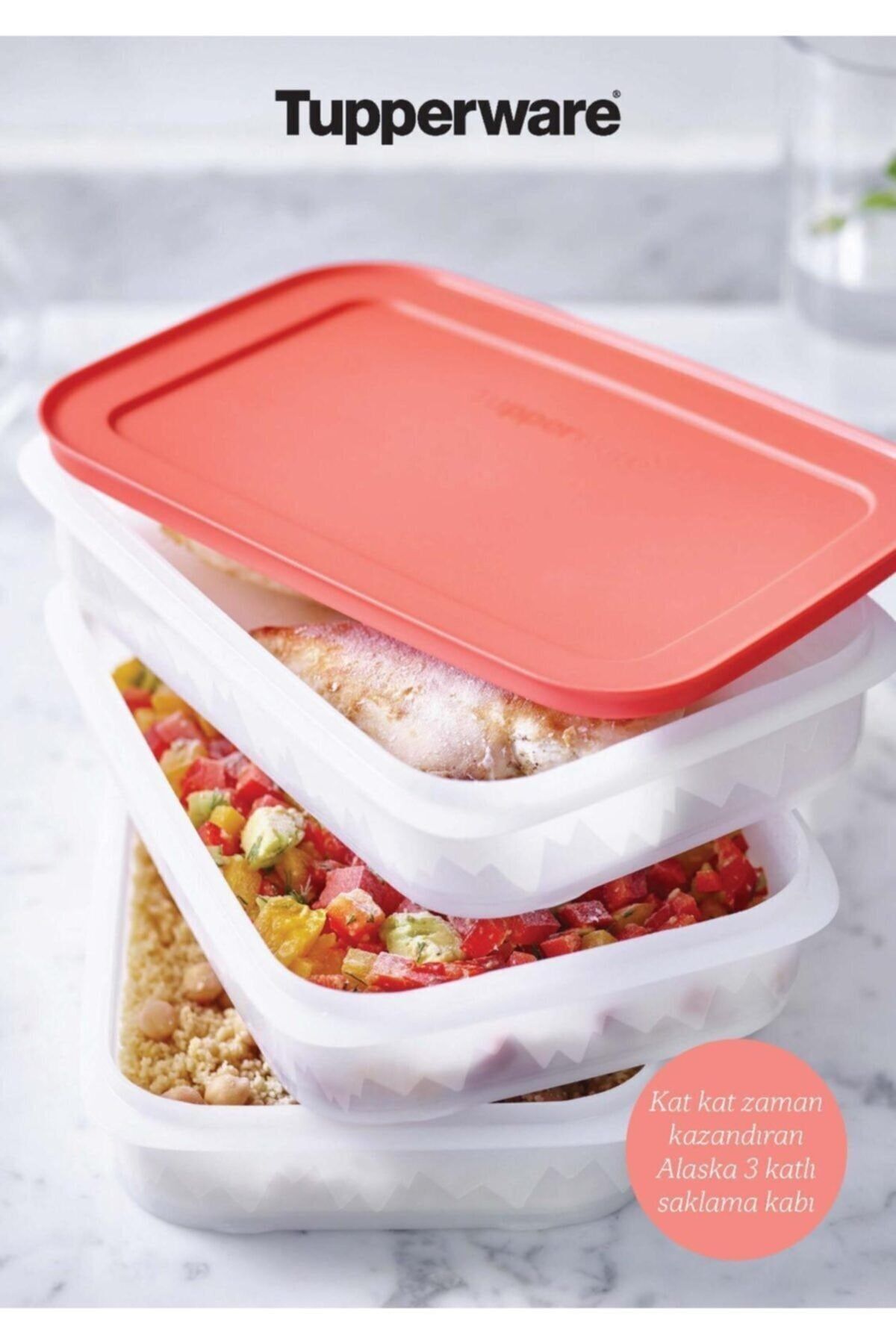 Tupperware-Alaska 3 Layer Deep Freezer Storage Container 500 Ml X 3 5