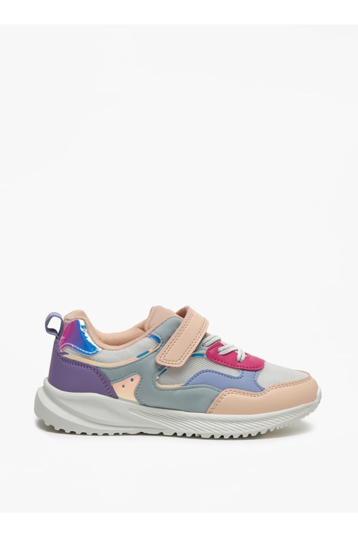 Flora Bella by Shoexpress-Flora Bella Colourblock Sneakers with Hook and Loop Closure 3