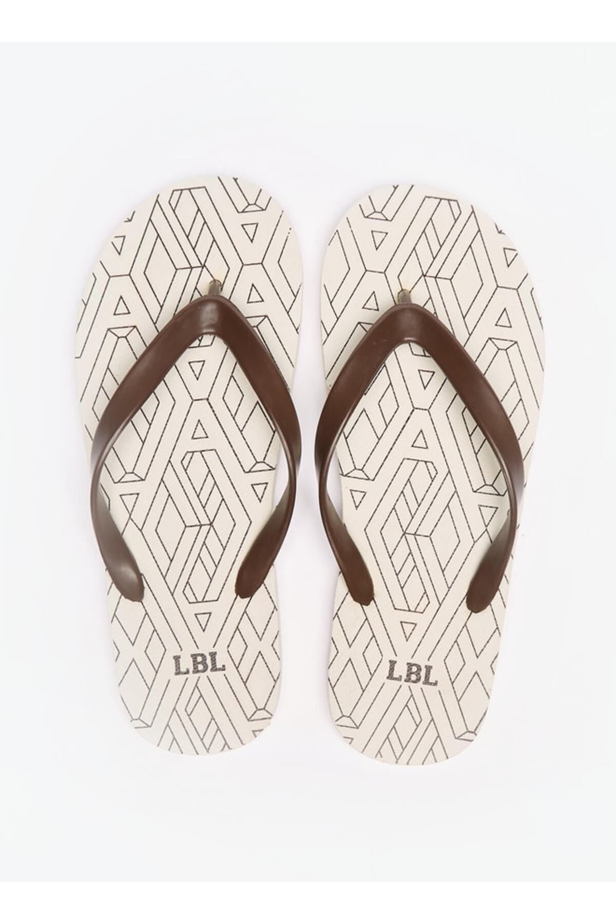 LBL by Shoexpress-Geometric Print Flip Flops 1