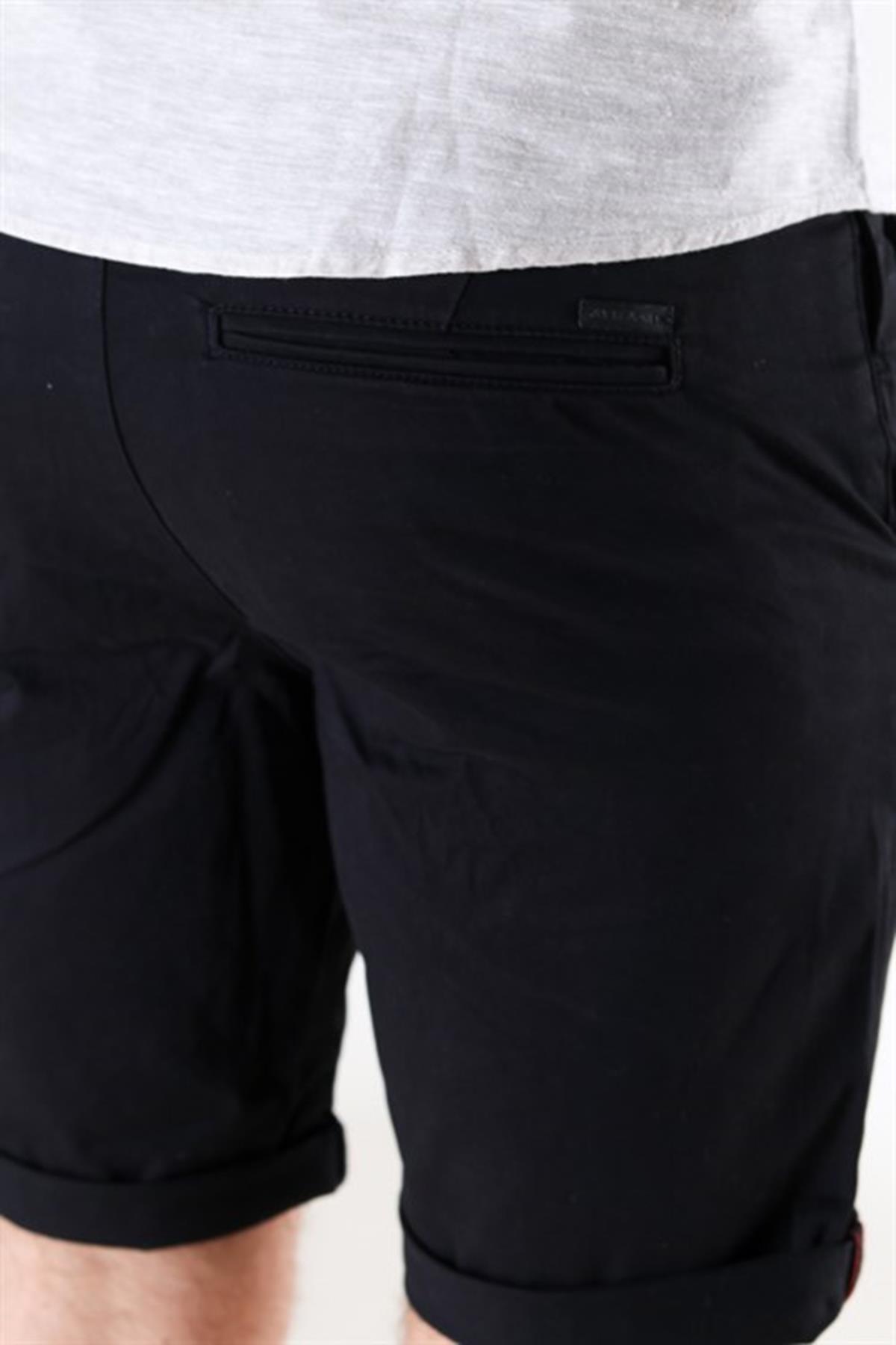شلوارک برمودا جک اند جونز مردانه پنبه ای مشکی  راسته Bermuda فاق نرمال   Regular/رگولار Daily/روزانه | Jack & Jones 0YESHBS27215SYH TR - تصویر 3