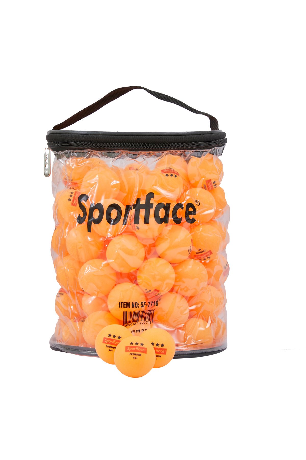 Sportface Sf-7716 100'lü Masa Tenisi 3 Yıldızlı Maç Topu - Turuncu