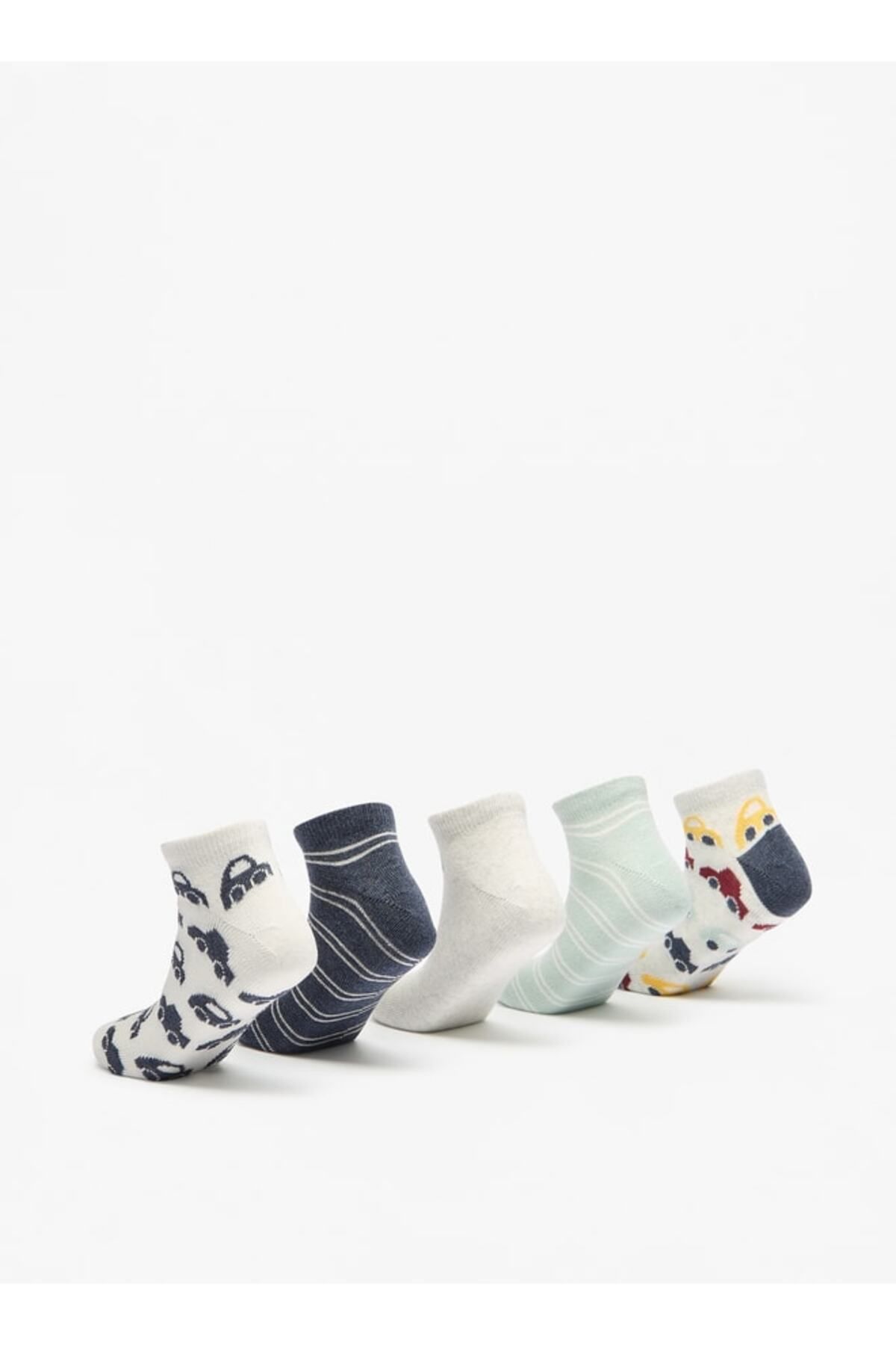 LBL by Shoexpress-Assorted Ankle Length Socks - Set of 5 3