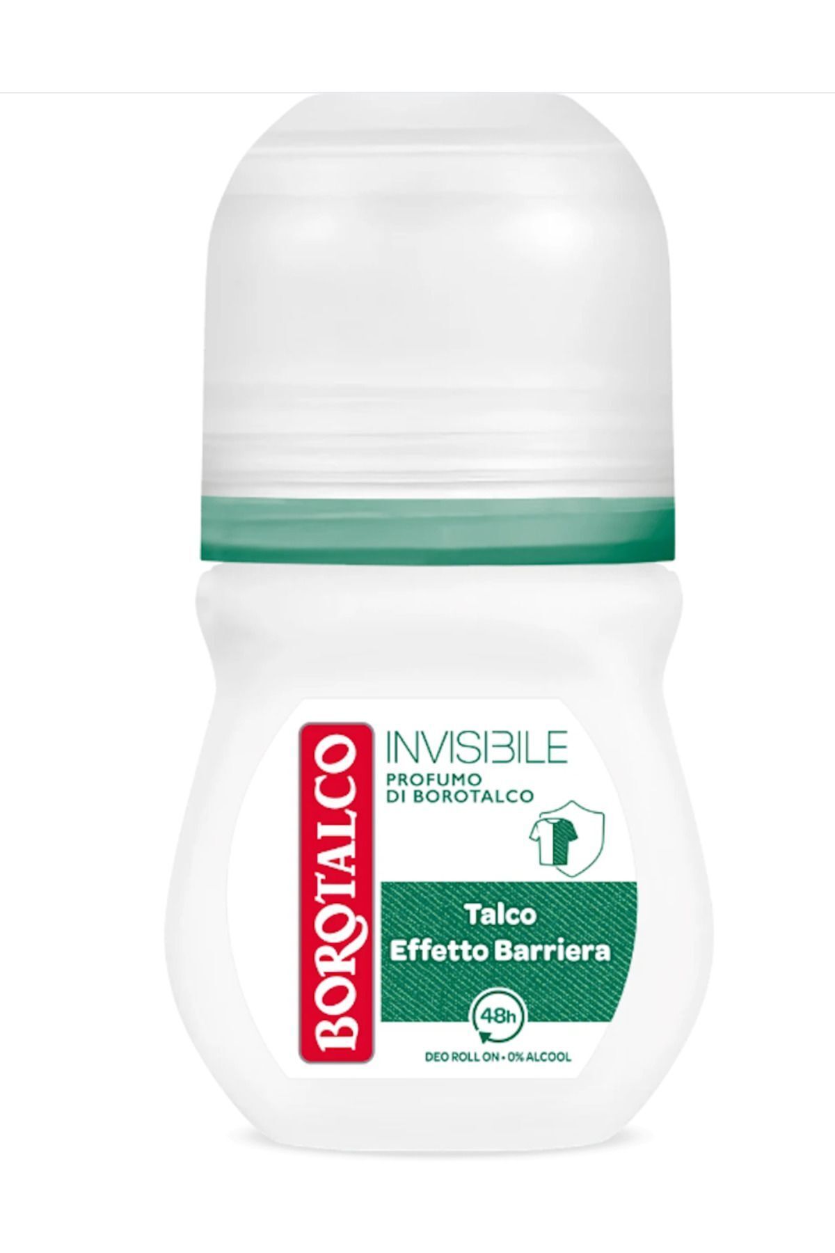 Invisible-ضد تعریق بدون اثر دئودورانت رول-آن ایتالیایی 50 میلی لیتر Borotalco