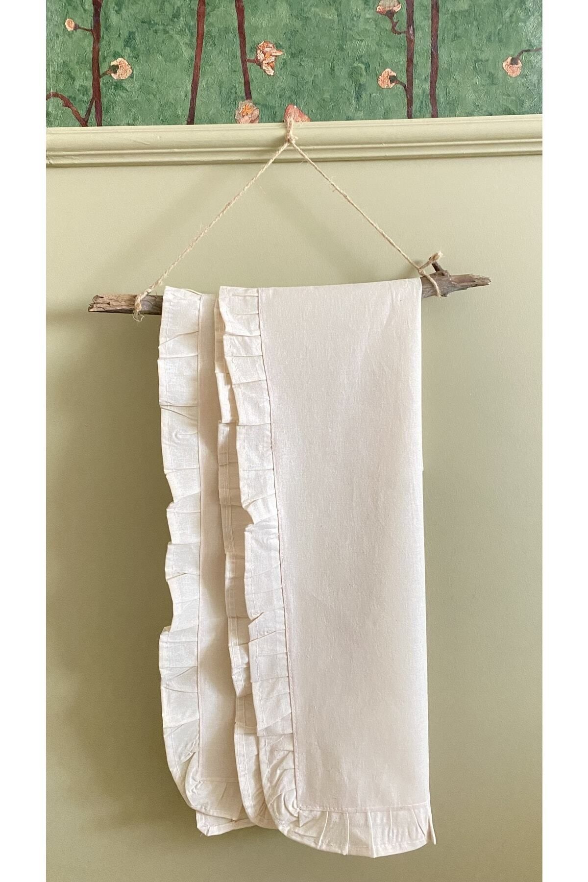White Alamode Fırfırlı Runner 40x120 Cm