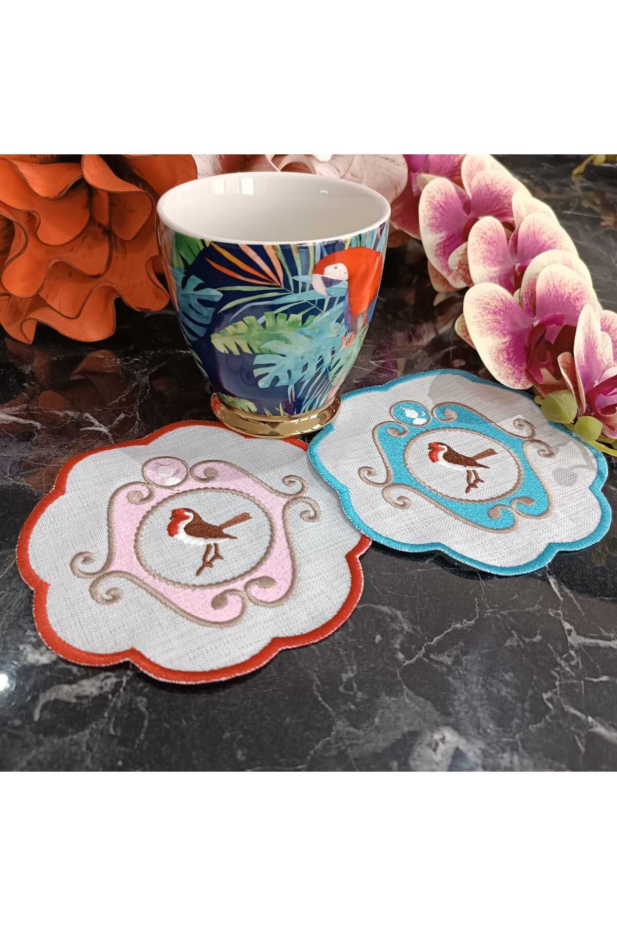 Pip Studio Kuşlu Kokteyl Peçete 2 adet mavi ve kırmızı