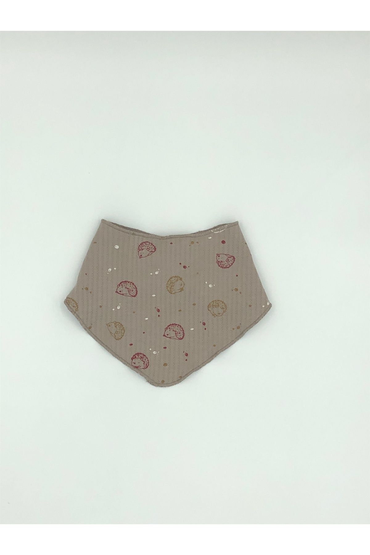 Zeyno ve Memo-100% Organic Cotton Front Tie Puffer Patterned Top / Apron / Booties Pants Set 3