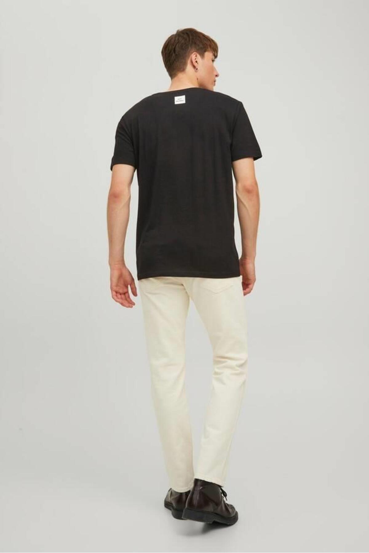 تیشرت مردانه مشکی جک اند جونز | 3YETSBS34396SIY اورجینال - تصویر 2