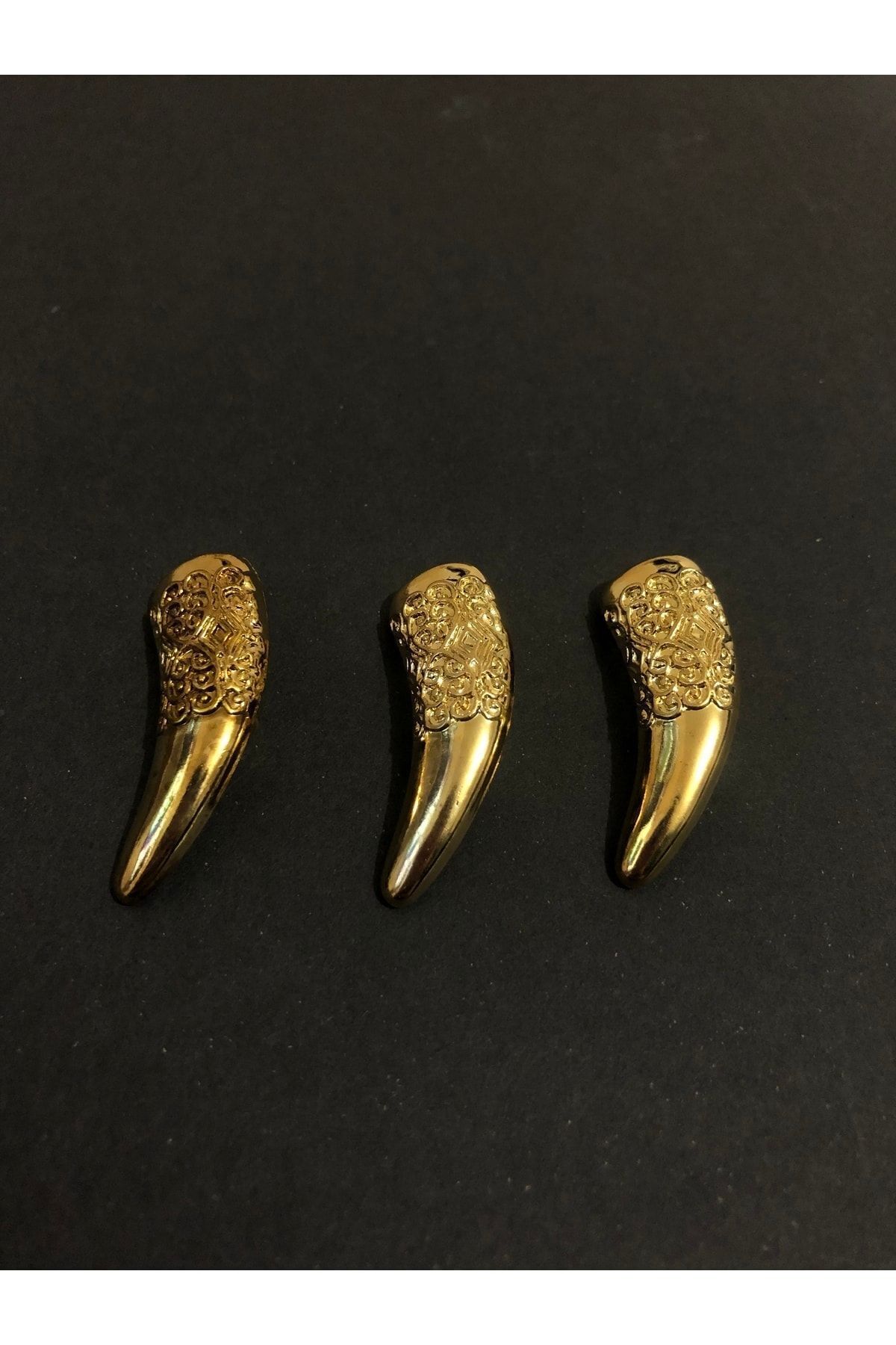 aensia Gold Altın Fildişi Çoban 54 Boy Metalize Plastik Hırka Ceket Kaban Ve Trençkot Düğmesi - 3lü Paket