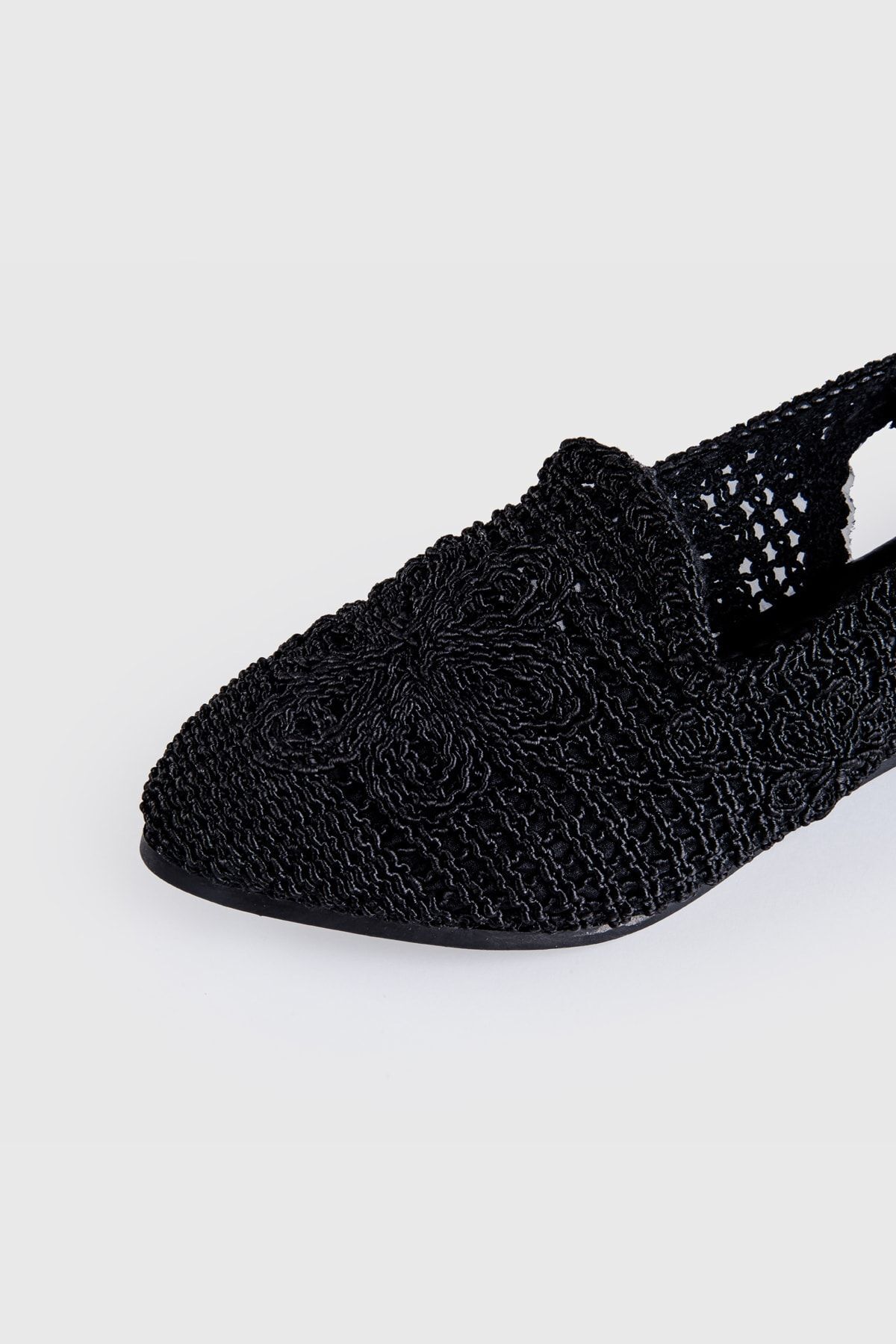 صندل زنانه مشکی SUİNS SHOES | FRAGL17170ÖRGÜ اورجینال - تصویر 2