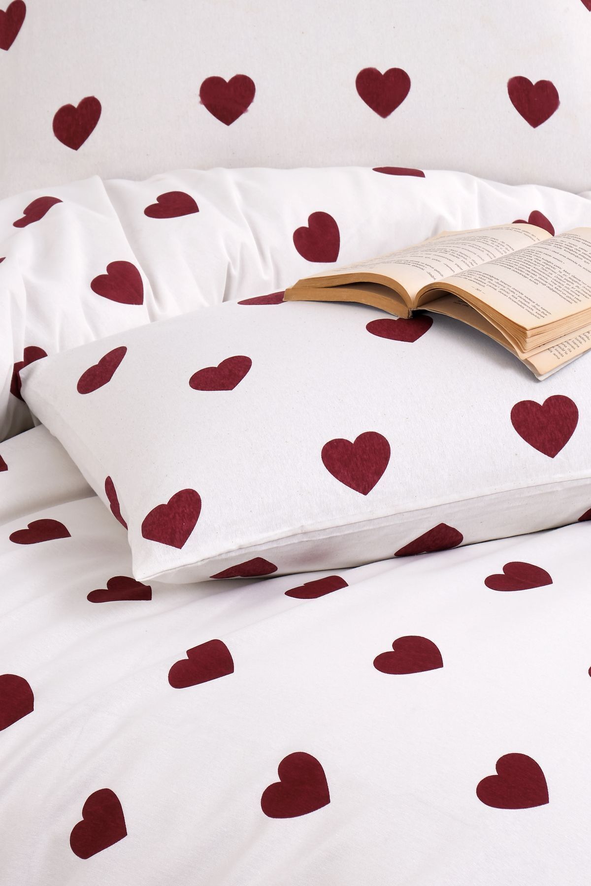 Güvenal Love Pamuk Tek Kişilik Nevresim Seti | Nevresim | Yastık kılıfı | Çeyizlik 2