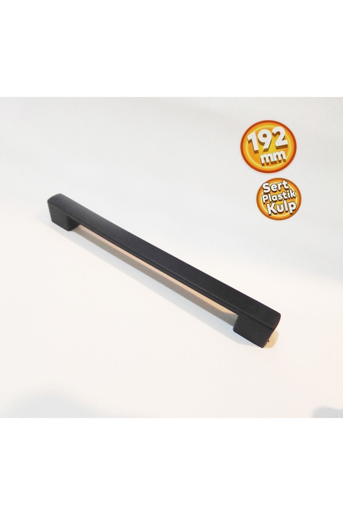 astu desing 192 mm Mat siyah Mobilya kulpu Sert Polimer Malzeme